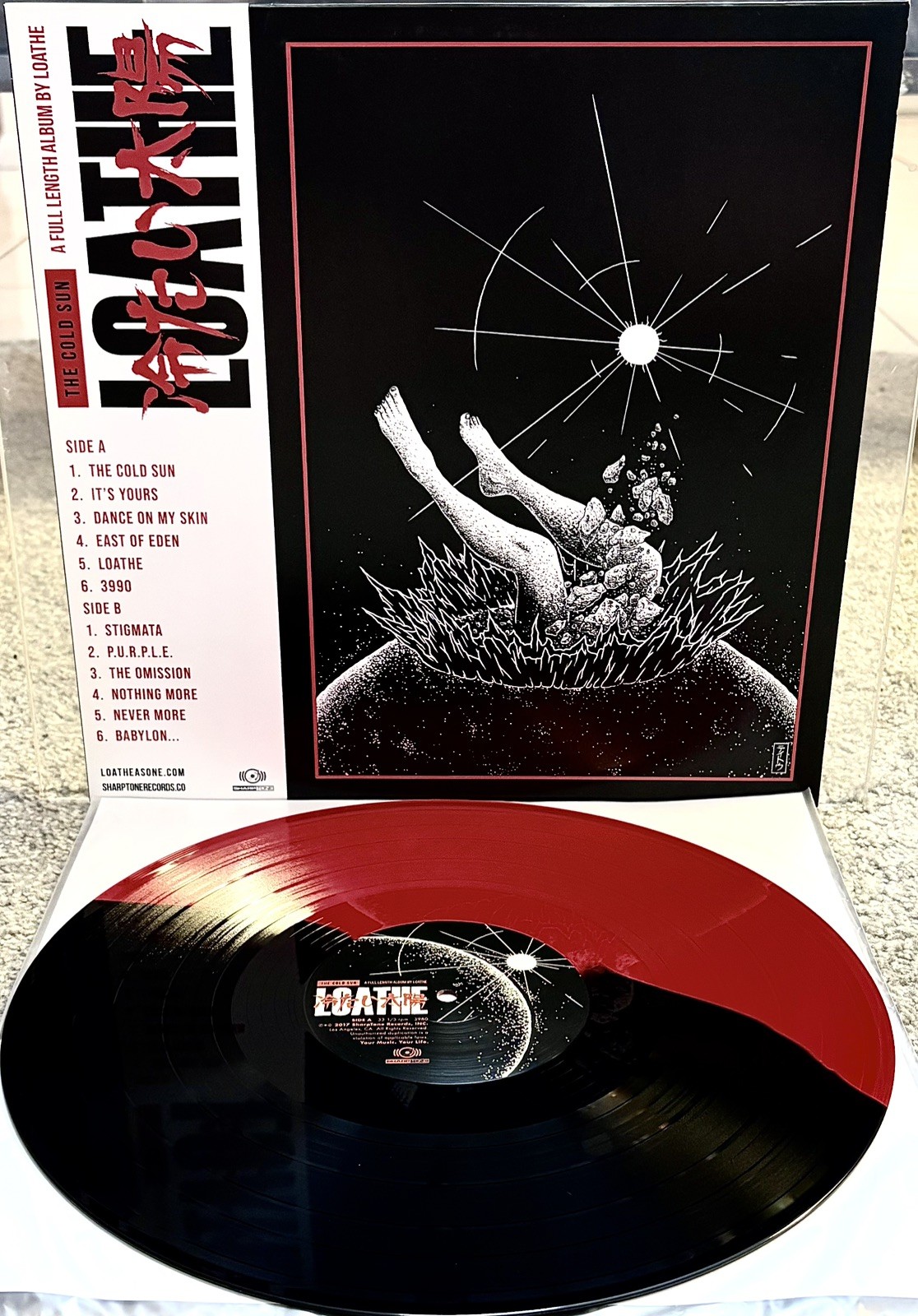 Loathe – The Cold Sun – Red/Black Split /750 vinyl RARE