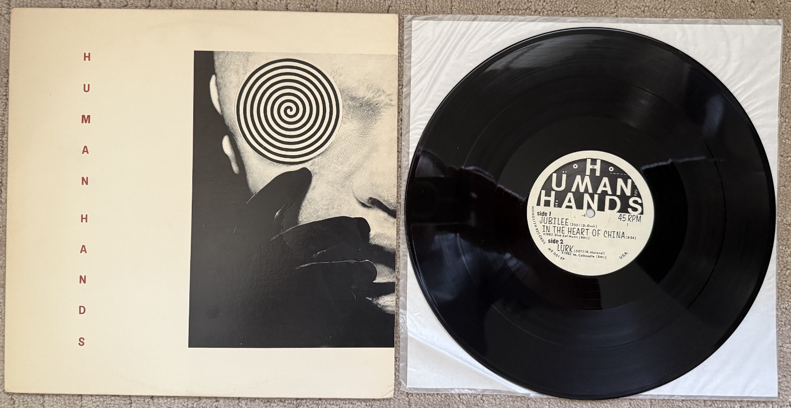 Human Hands ‎– Jubilee Original 1982 Press Indie Rock Experimental EP