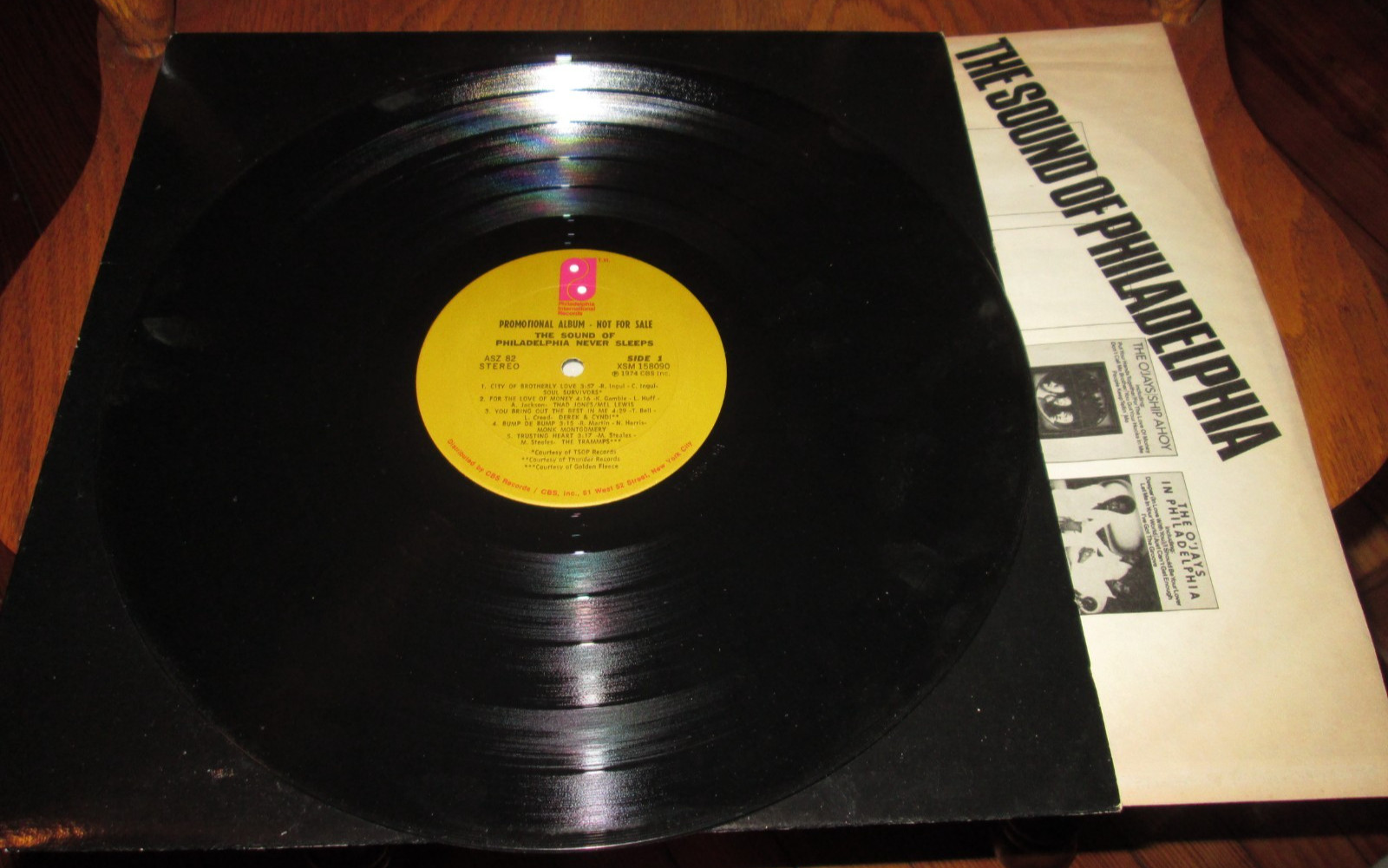 THE SOUND OF PHILADELPHIA NEVER SLEEPS V/A ONE SIDED LP NM US PROMO VINYL SOUL