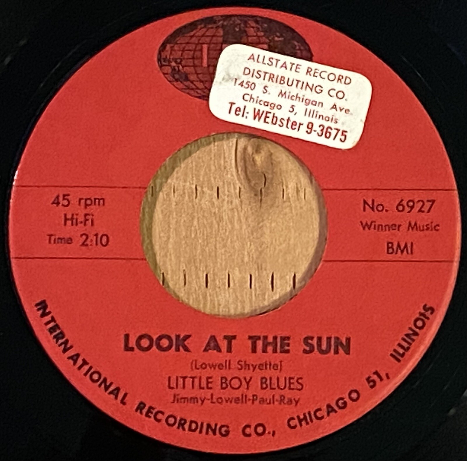 Little Boy Blues-Look At The Sun/Love For A Day 1965 IRC 45 Chicago Garage
