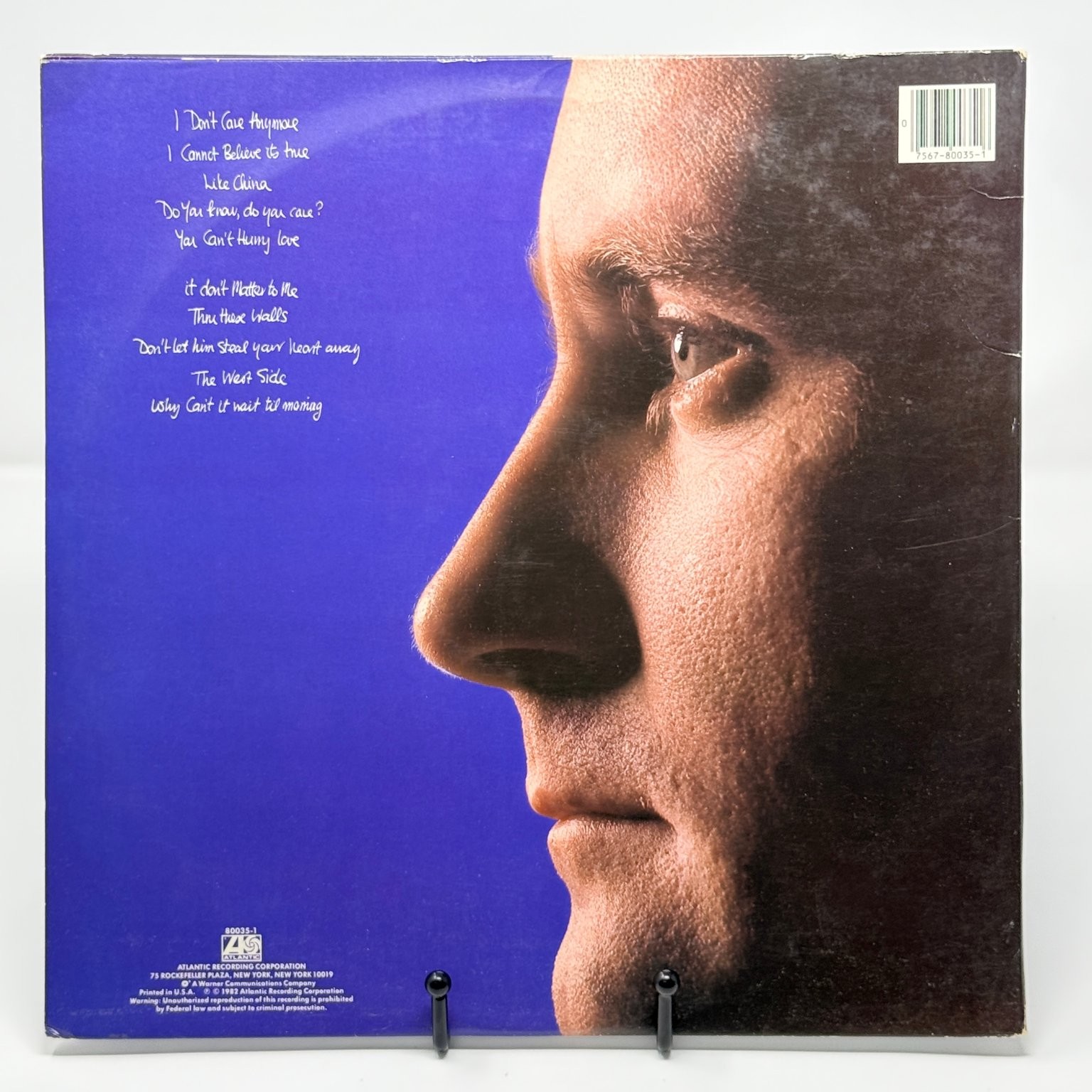 Phil Collins – Hello, I Must Be Going! LP Record 1982 Atlantic Pop Rock 33⅓ RPM