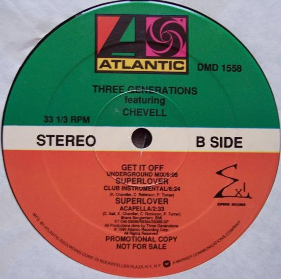 Three Generations Featuring Chevell* – Superlover (12″) (Near Mint (NM or M-)) –