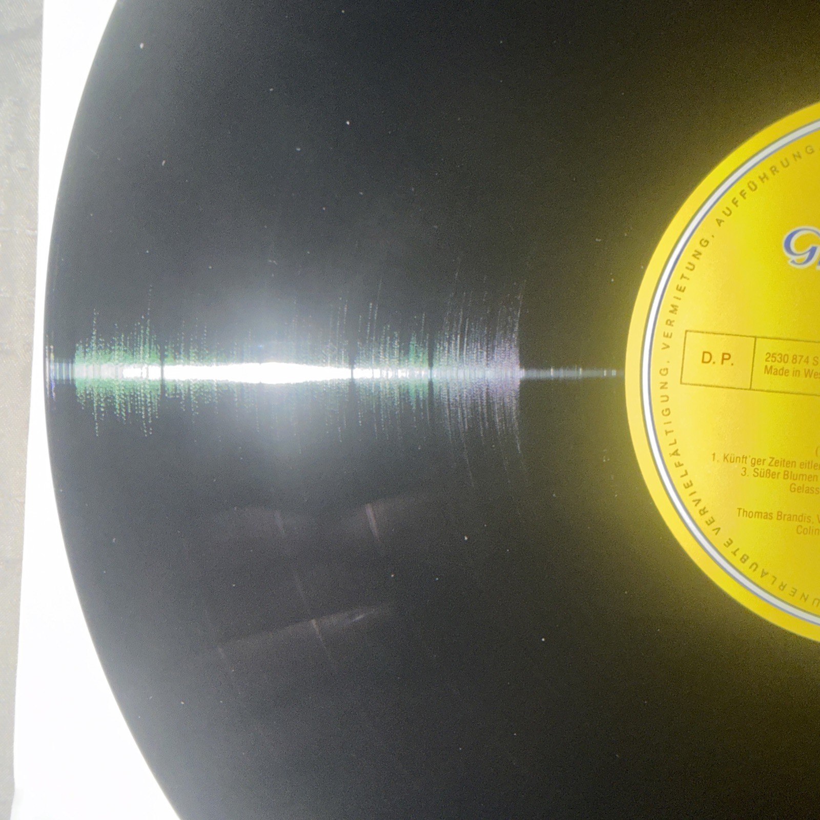 Georg Friedrich Händel Neun Deutsche Arien LP 1977 Deutsche Grammophon 2536 380