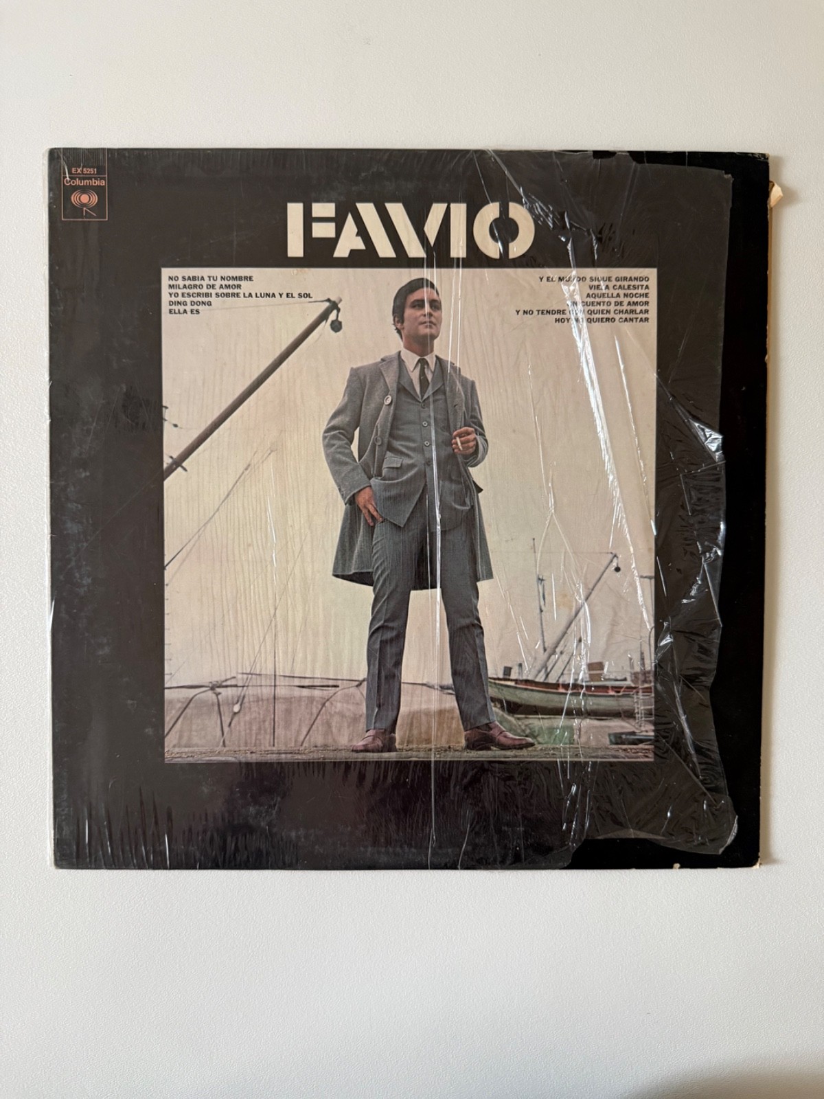 Leonardo Favio Self Titled LP Columbia Two Eye Mono Pressing EX 5251 Shrink VG+