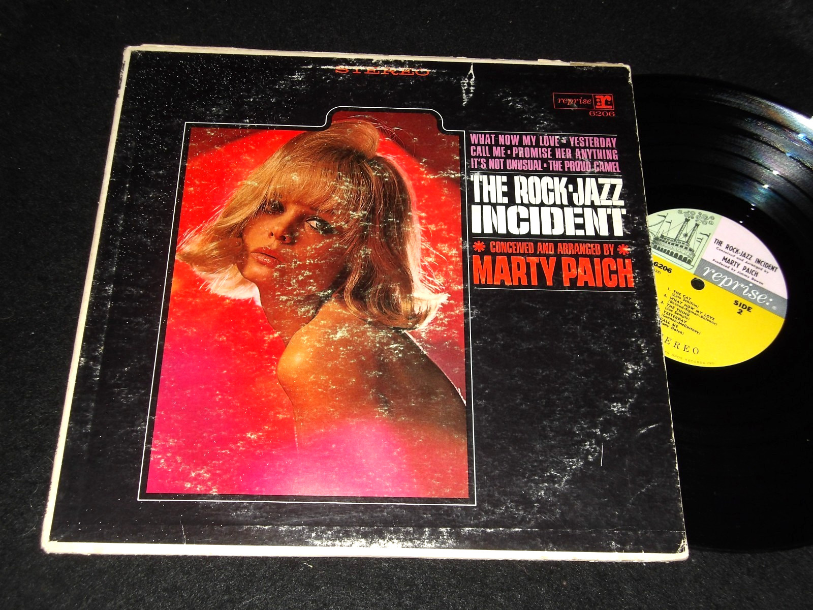 THE ROCK-JAZZ INCIDENT Marty Paich LP Rarity STEREO Banner Reprise Cheesecake Cv