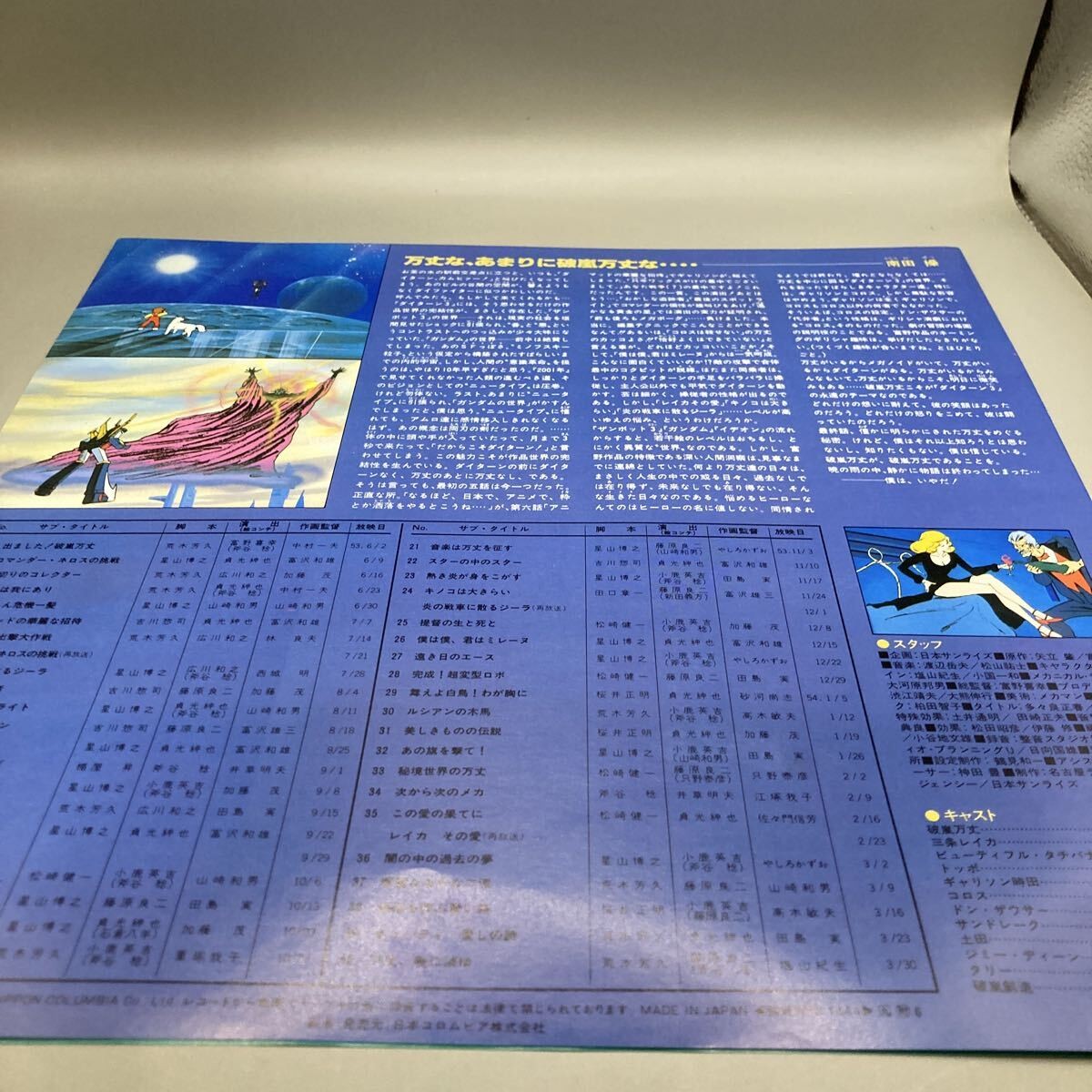 Good condition Takeo Watanabe “Muteki Steel Daitarn 3” LP (12 inches)/Columbia