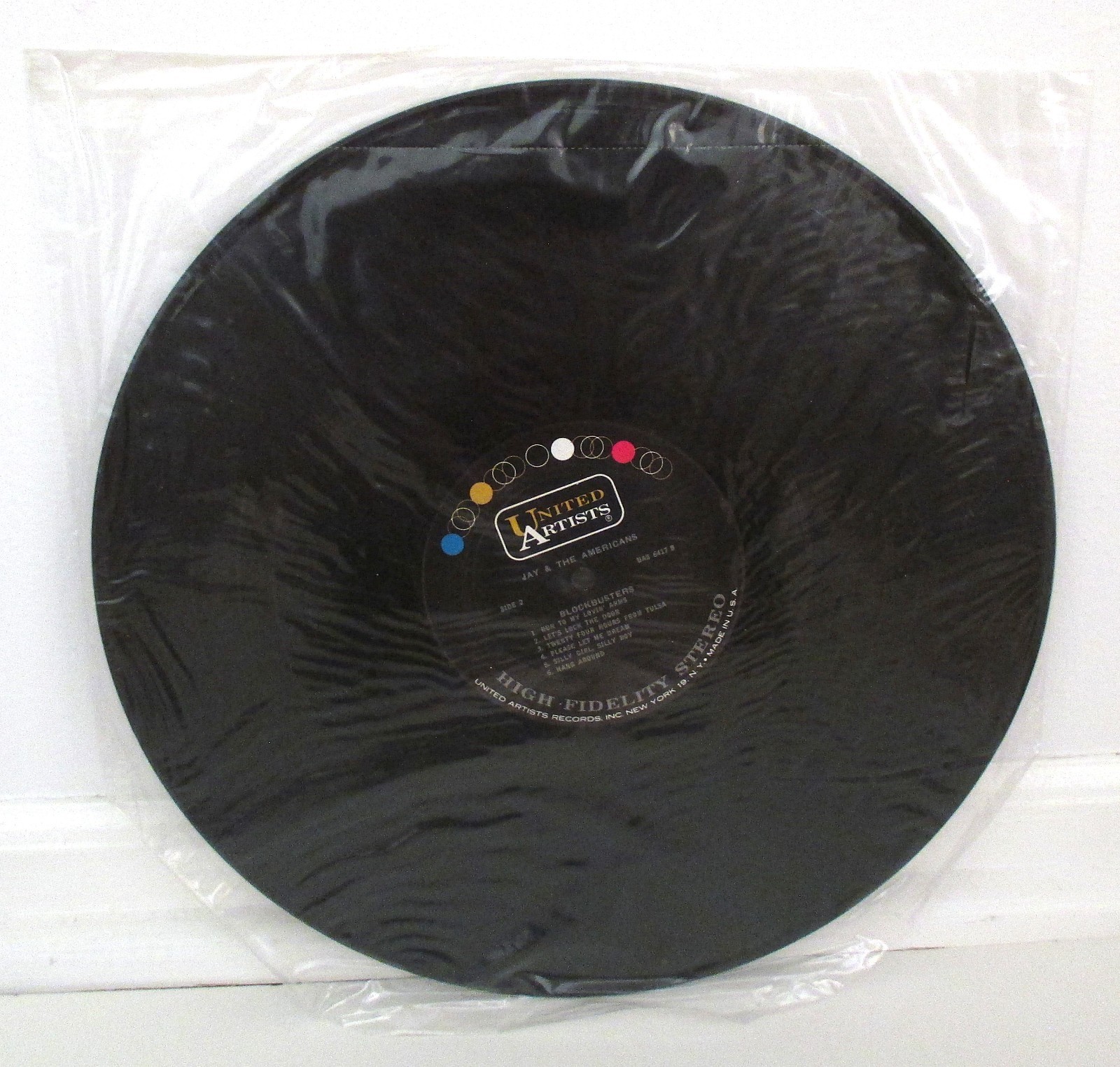 1965 STEREO LP Jay & The Americans Blockbusters STILL SEALED INNER BAGGY LP!!!!