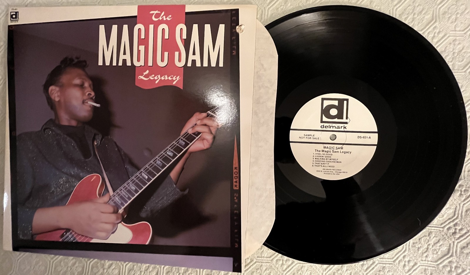 MAGIC SAM – THE MAGIC SAM LEGACY – 1989 DELMARK DS-651 WHITE LABEL PROMO MINT-**