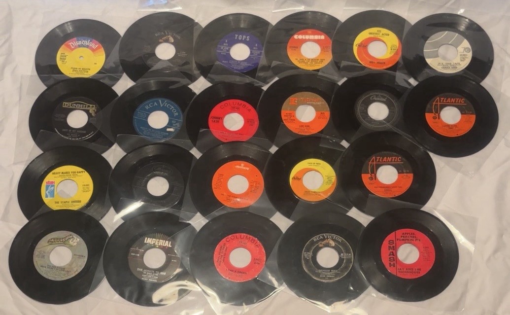 Lot of 72 Vinyl 45 Records 50s/60s/70s/80s Rock Pop Dance Soul Children Country