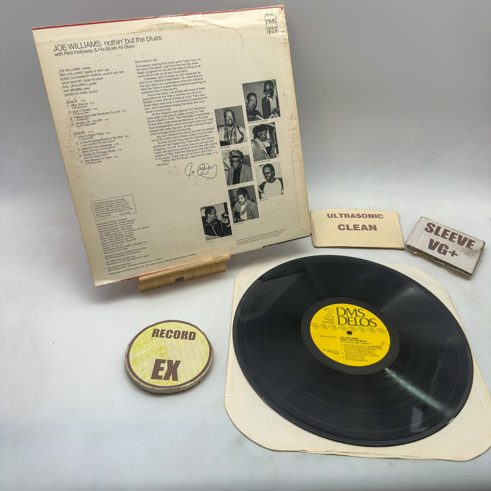 Joe Williams With Red Holloway – Nothin’ But The Blues EX/VG 1984 Ultrasonic