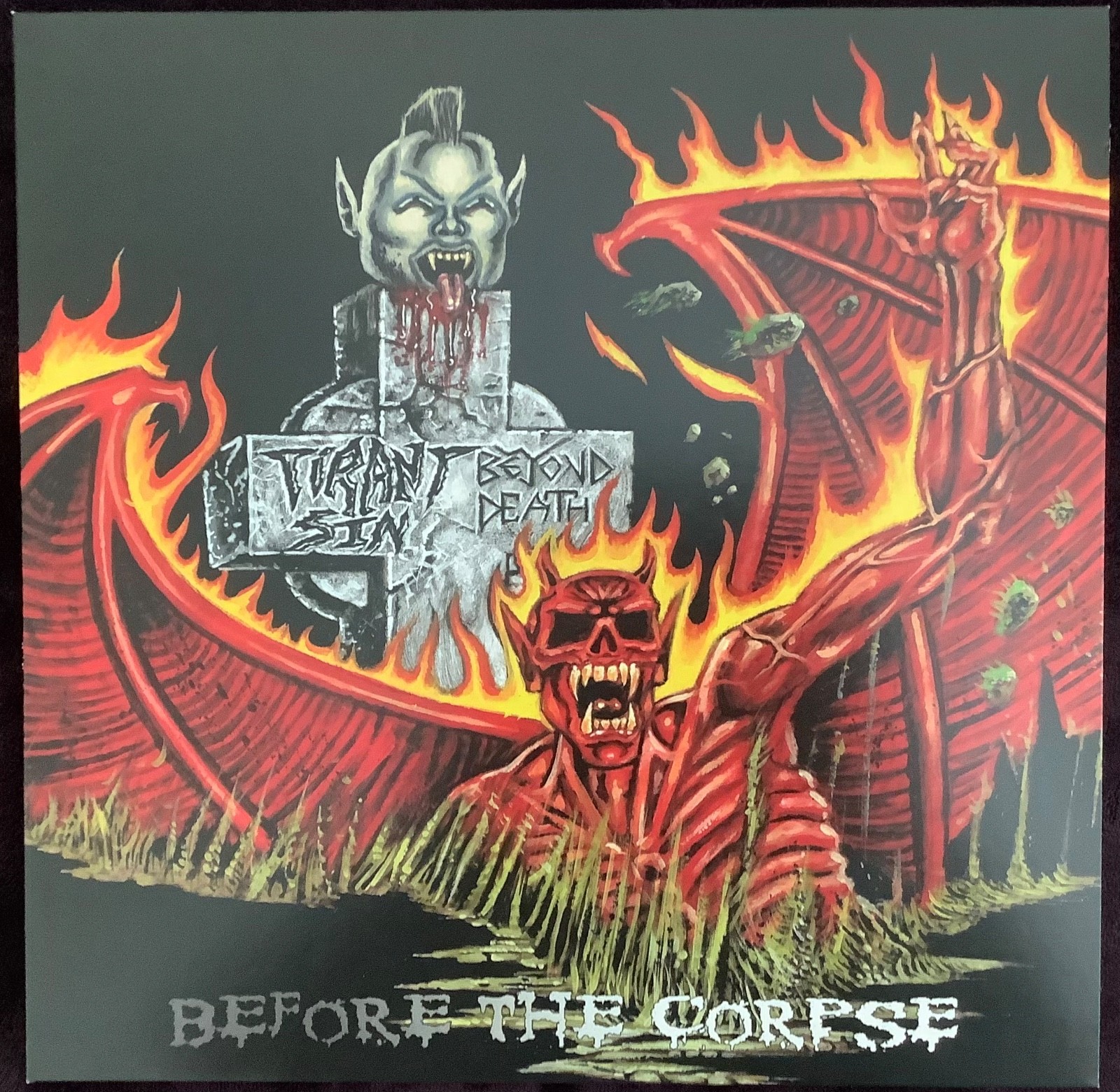 BEYOND DEATH TIRANT SIN BEFORE THE CORPSE 2LP NEW DEMOS CANNIBAL CORPSE BARNES