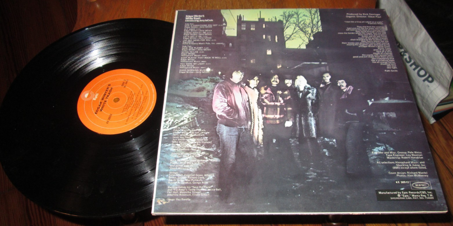 EDGAR WINTER’S WHITE TRASH LP NM NEAR MINT CANADIAN EPIC VINYL CLASSIC ROCK