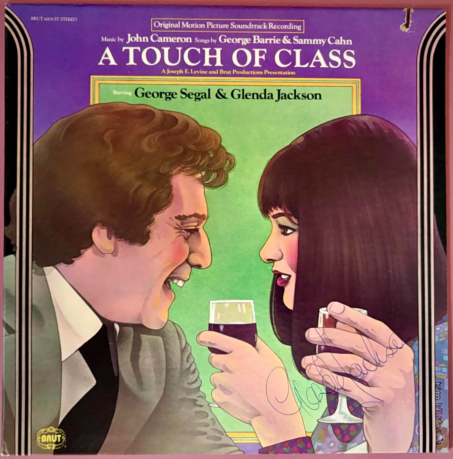 Touch of Class ORIGINAL Vinyl LP John Cameron SIGNED by Glenda Jackson