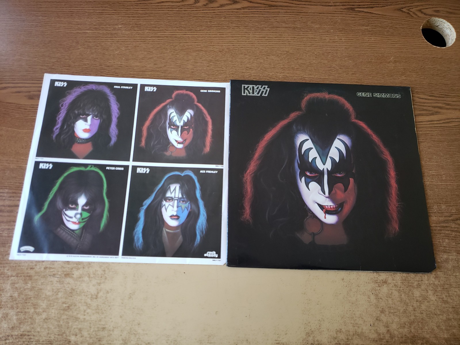 1970s VG+ record & vg++ cover Kiss, Gene Simmons 7120 LP33 see notes!