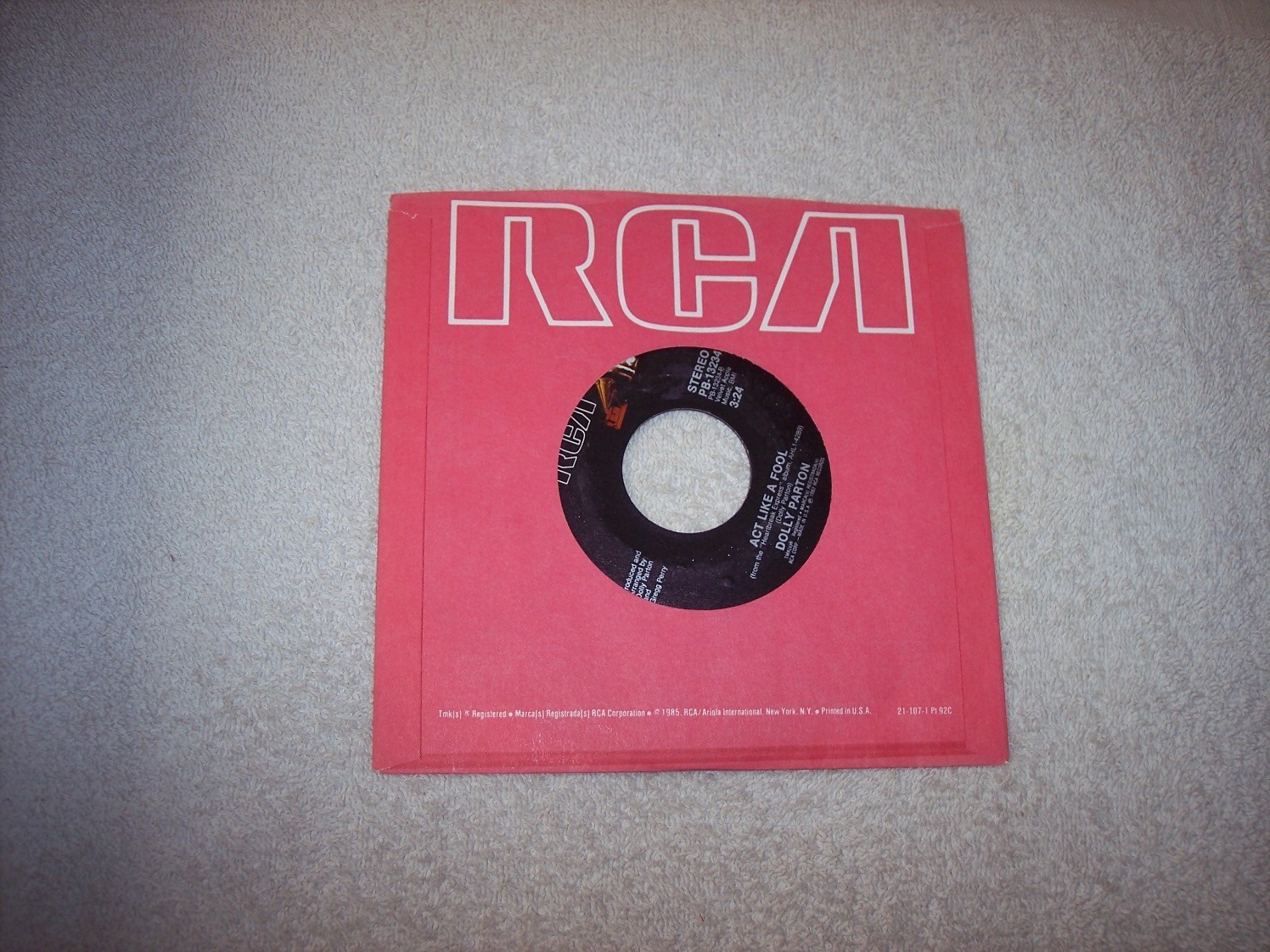 DOLLY PARTON–HEARTBREAK EXPRESS / ACT LIKE A FOOL 45 #2805