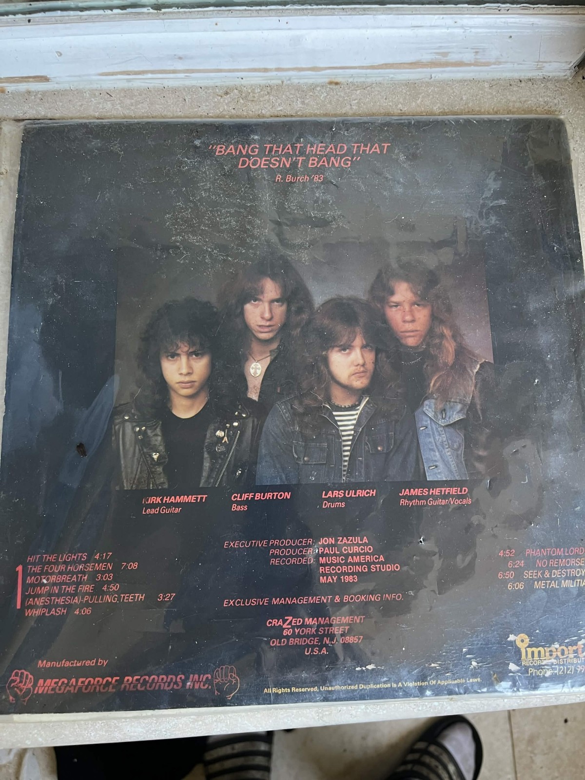 Metallica Kill ‘Em All Megaforce Records MRI 069 1st Press ORIGINAL SLEEVE 1983