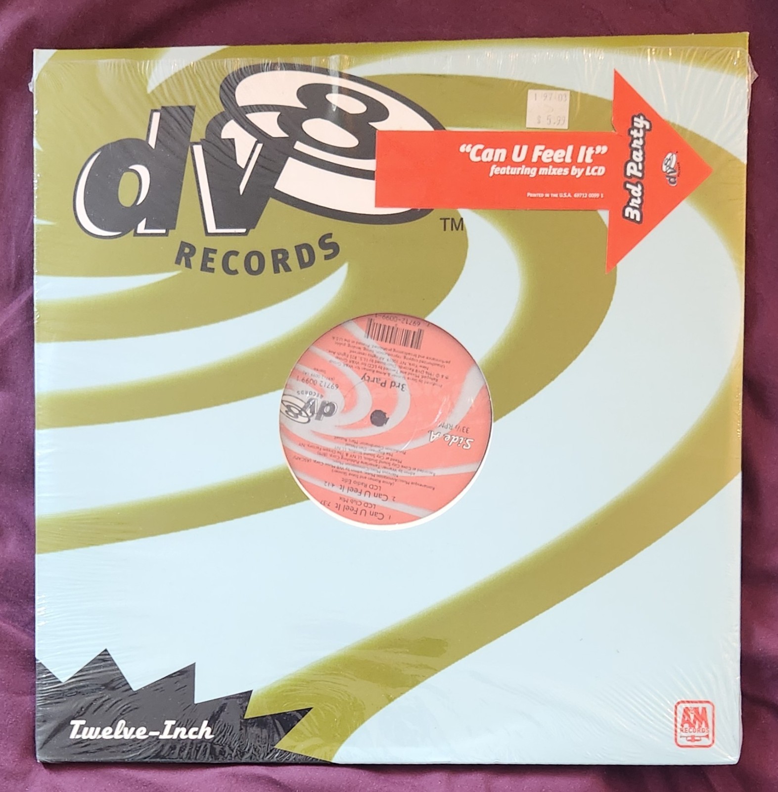 3rd Party – Can U Feel It – 12″ Vinyl – 1996 – US – DV8 – EX