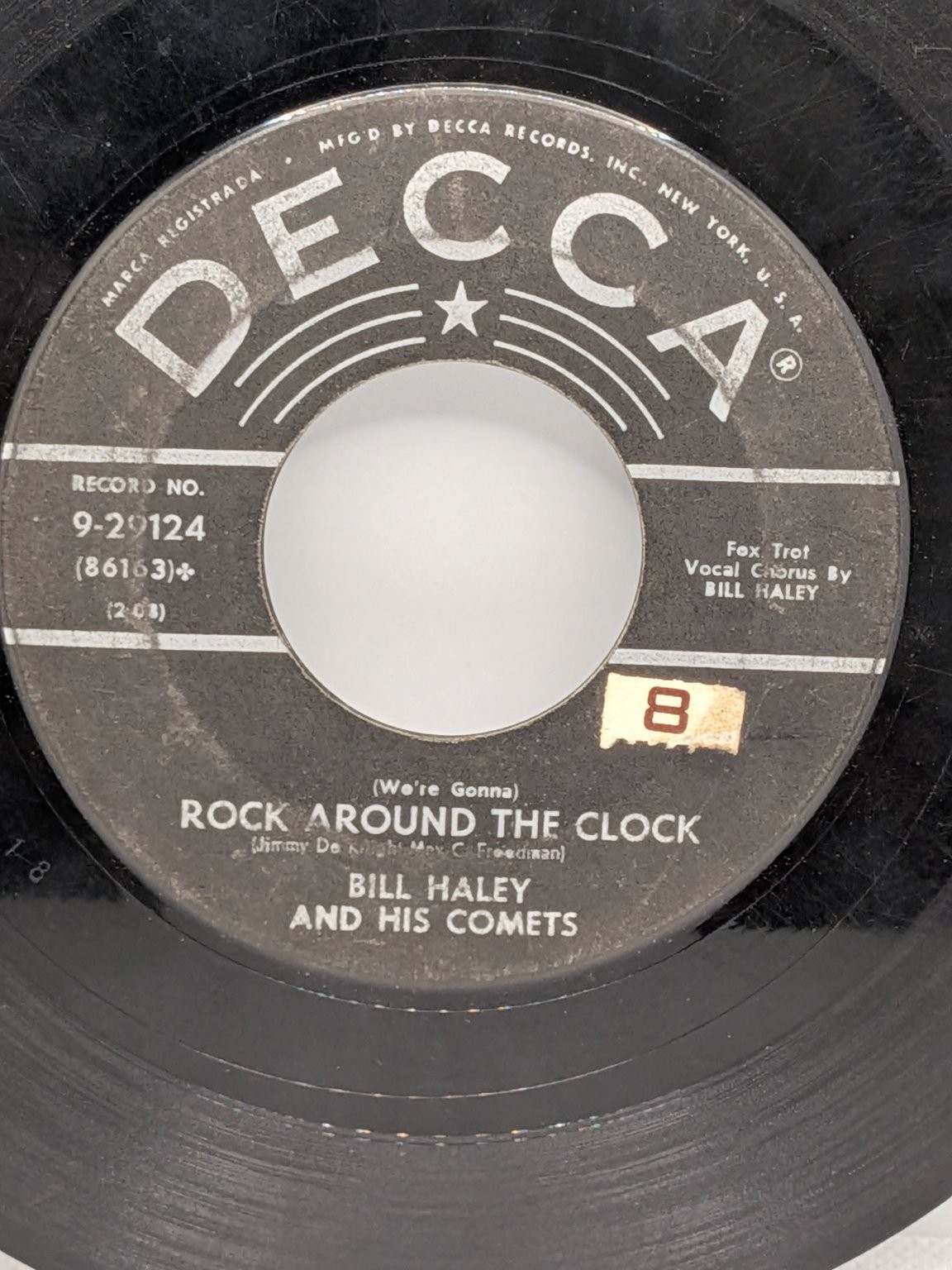 Bill Haley & His Comets – Rock Around The Clock 7″ Single 1954 Decca Rock & Roll