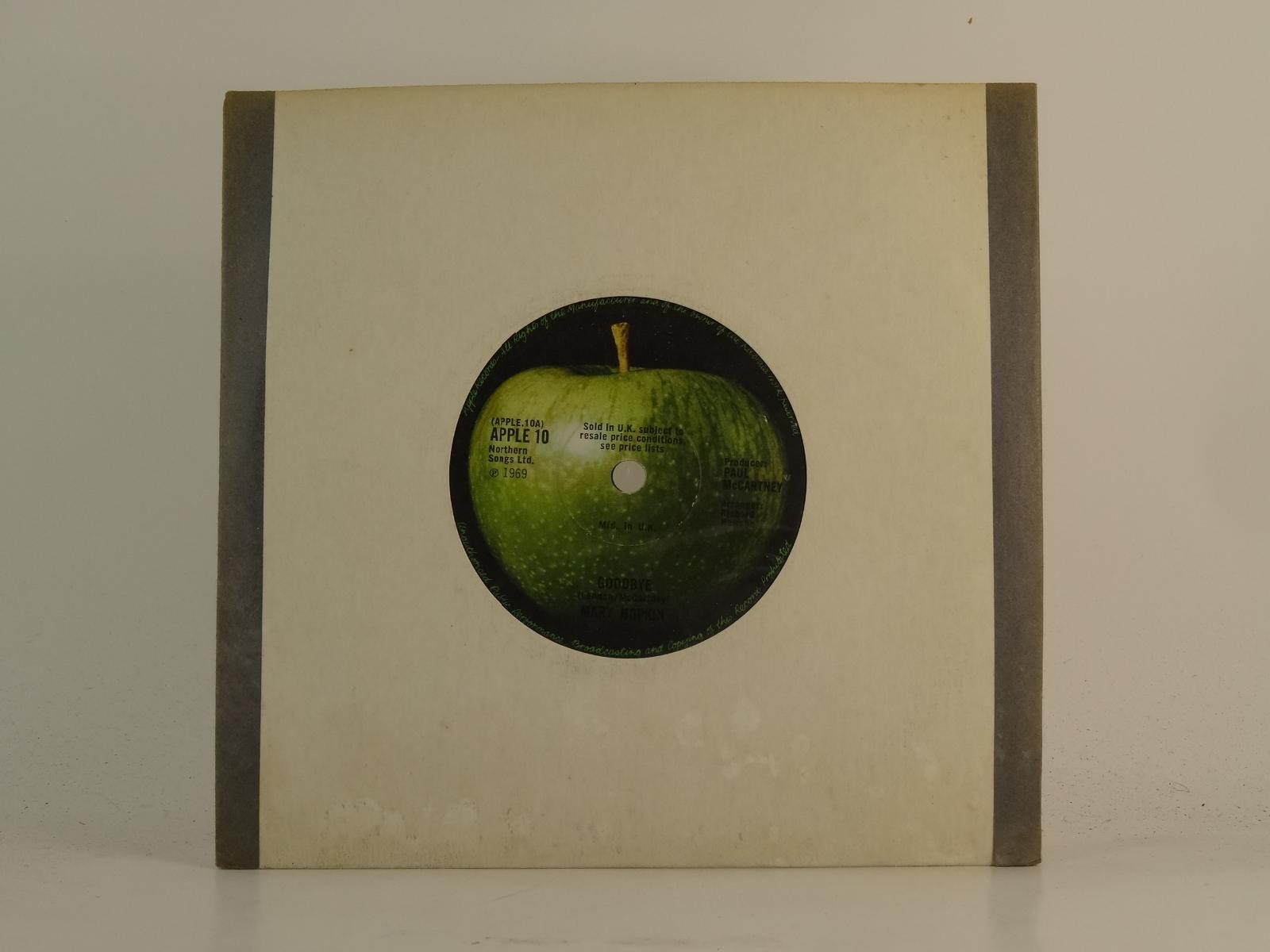 MARY HOPKIN GOODBYE (78) 2 Track 7″ Single including Plain Paper Sleeve APPLE
