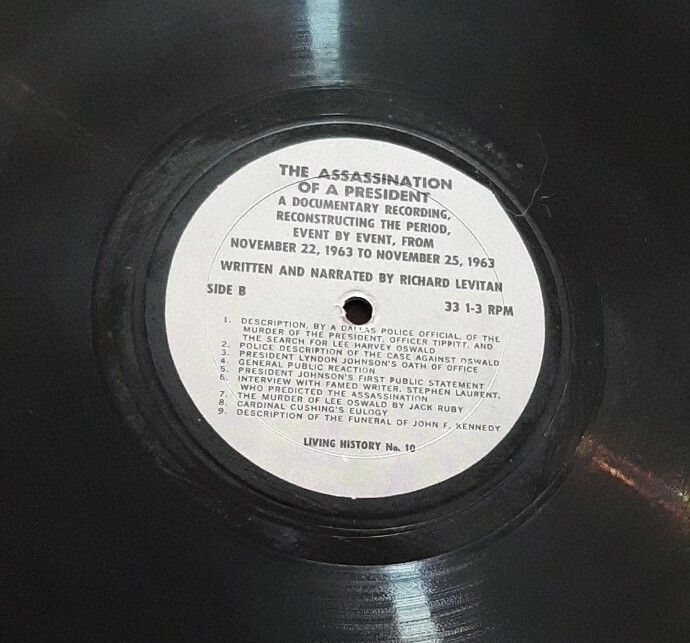 The Assassination of a President GF LP Four Black Days Living History LH 10 ex