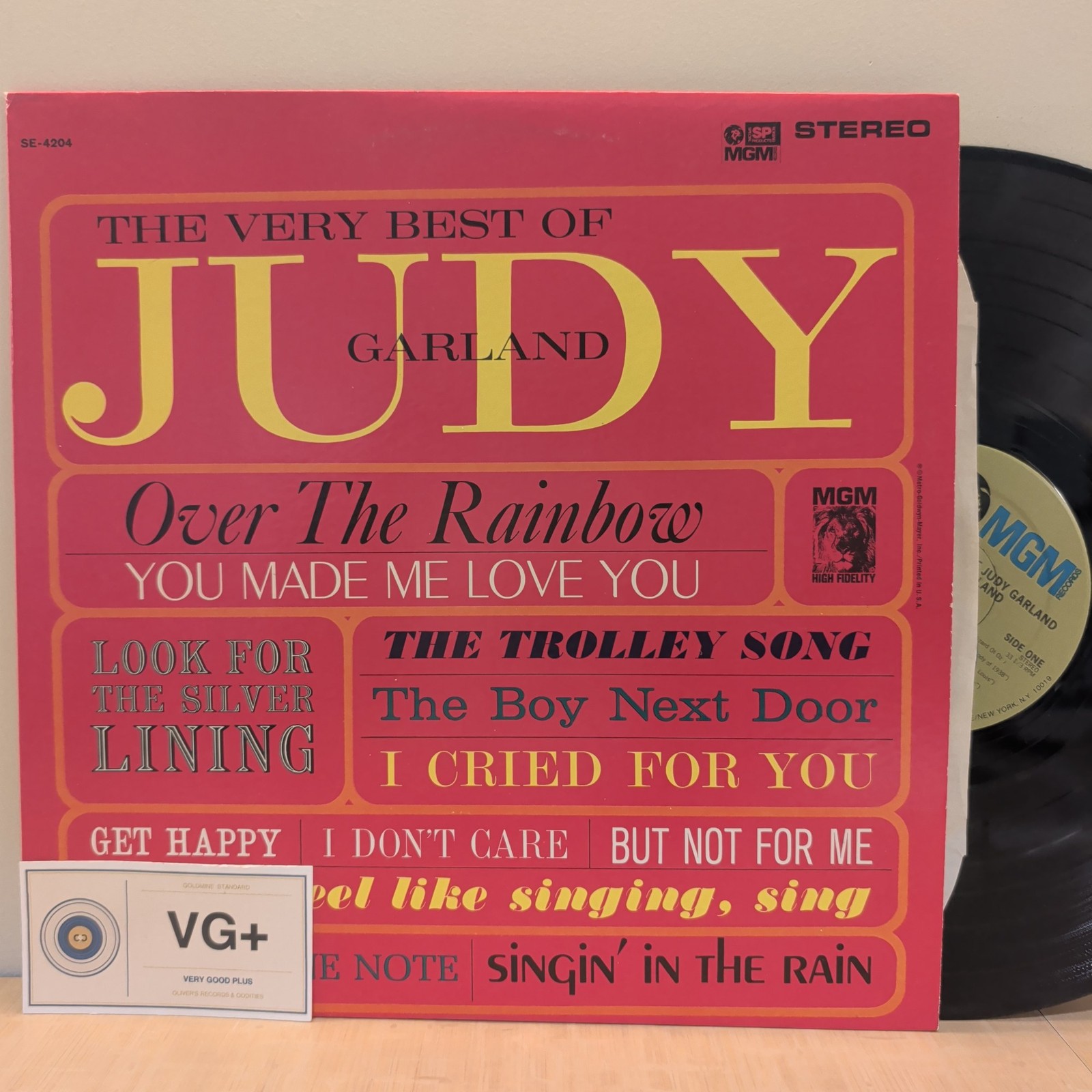 Judy Garland | The Very Best Of Judy Garland | LP 1968 MGM SE-4204 | VG+/VG+