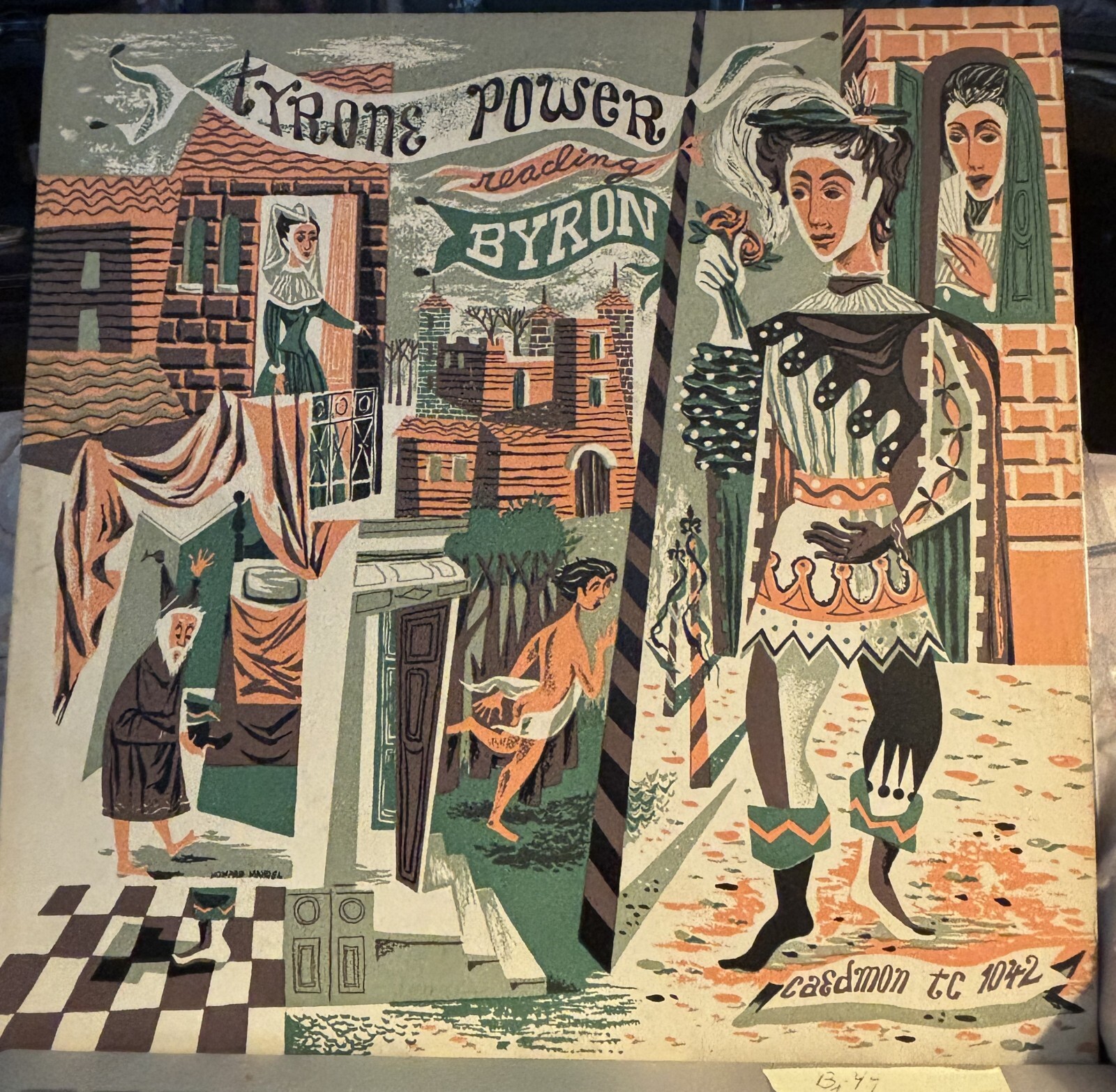 Spoken Word LP – TYRONE POWER: Tyrone Power reading Byron (Caedmon)