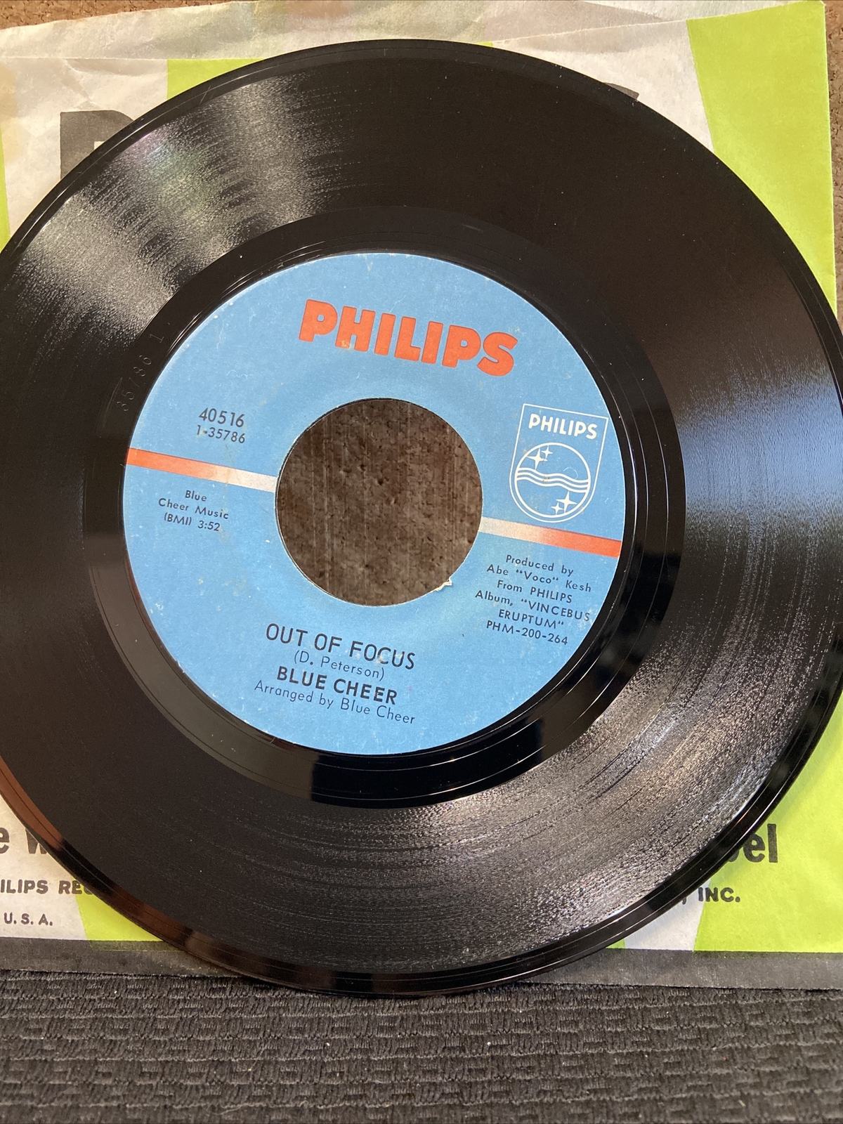 Blue Cheer,Philips 40516,”Summertime Blues”,US,7″ 45, garage rock classic 1968