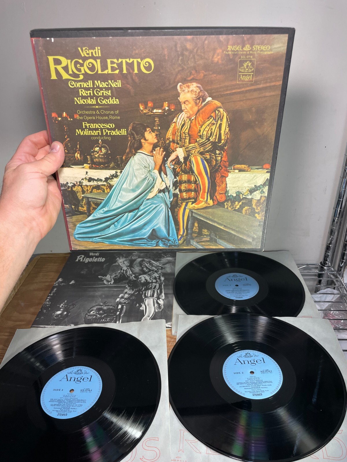 Verdi Rigoletto Cornell MacNeil Reri Grist Nicolai Gedda Opera House Rome Angel