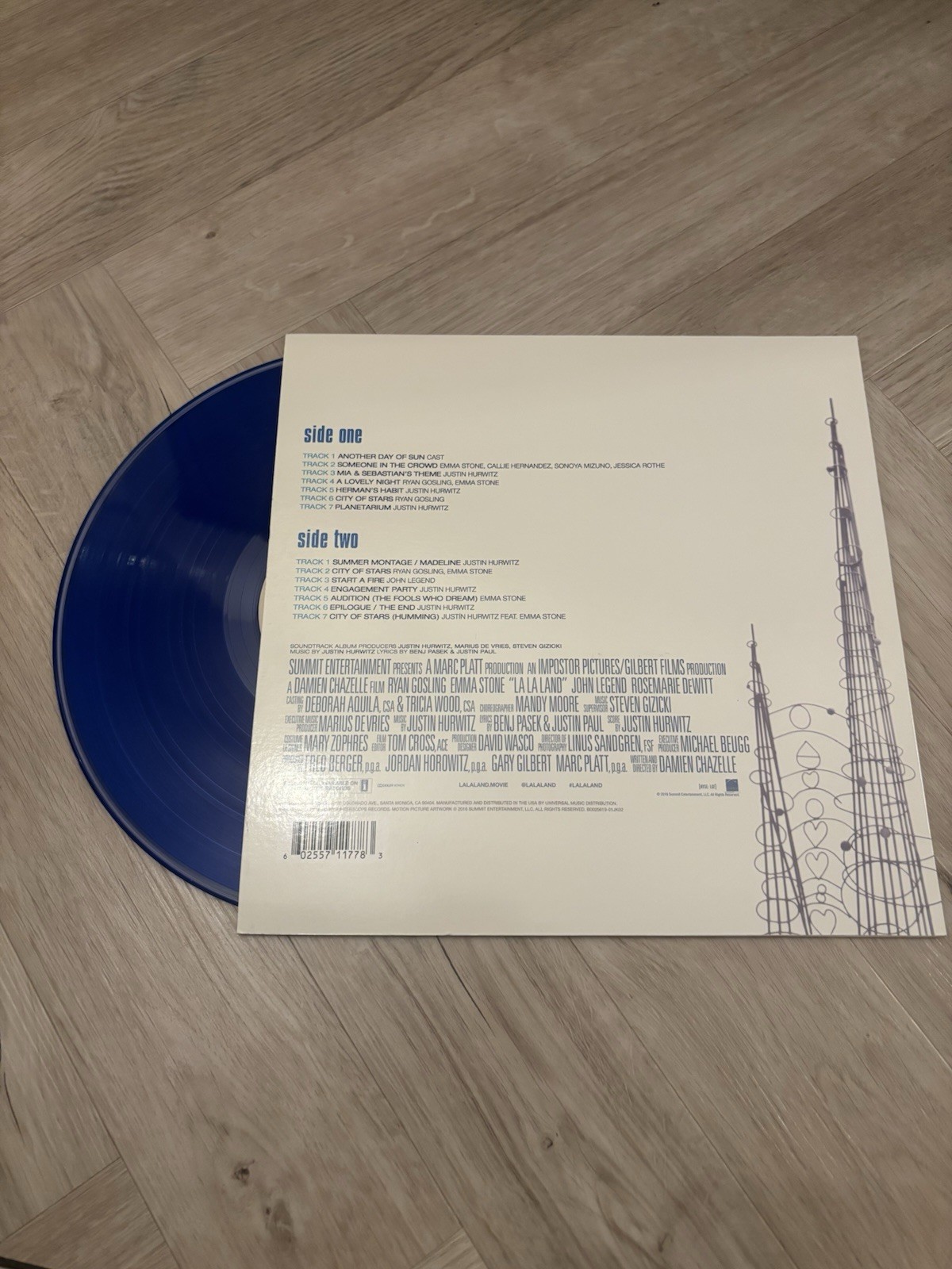 La La Land (Special Edition, Blue Vinyl, Interscope 2016, Rare