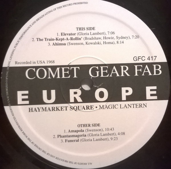 Haymarket Square Magic Lantern 2001 Comet Records Vinyl Near Mint (NM)