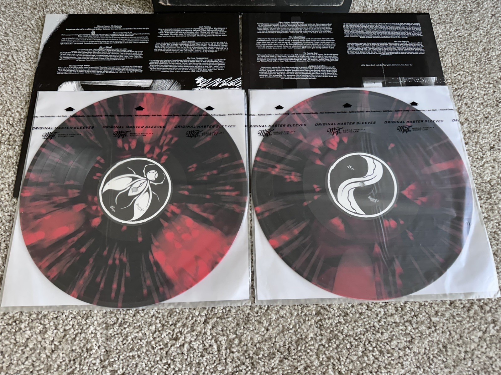 AFI – Sing The Sorrow – LP Red Black Splatter Piinwheel Vinyl RARE UNPLAYED MINT