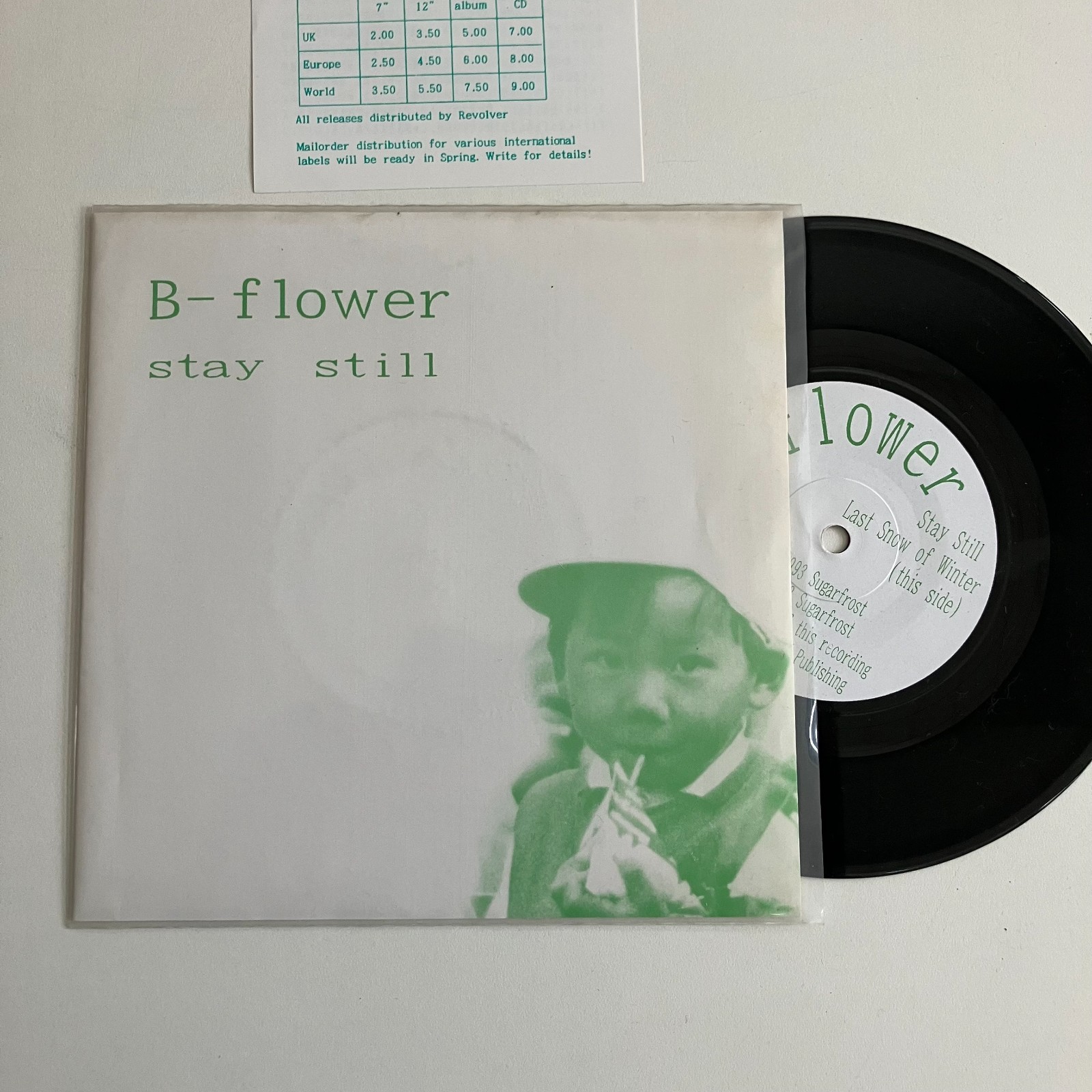 B-flower Stay Still Last Snow of Winter 7” 1993 Japanese Indie Pop NM