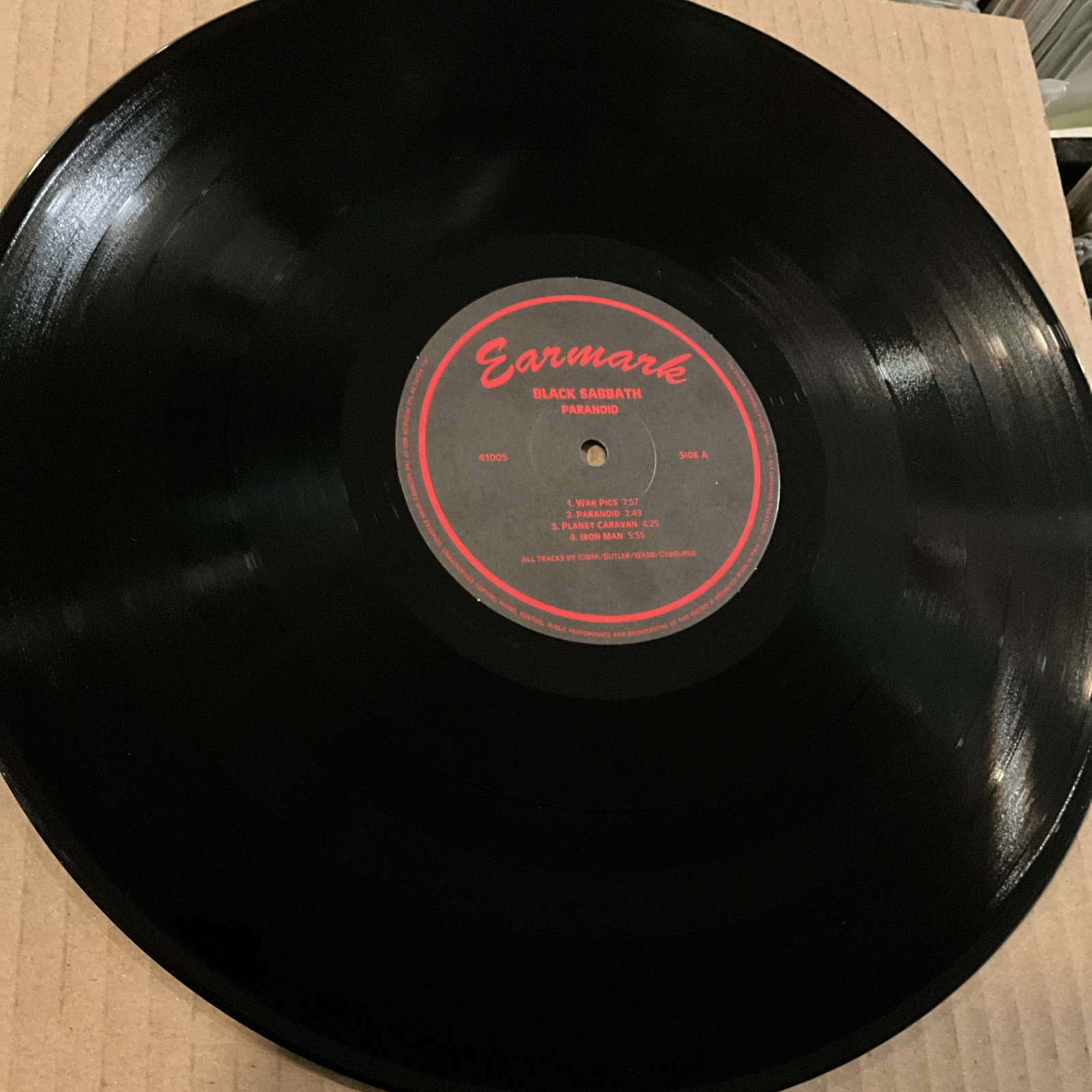 Black Sabbath – Paranoid LP 2005 Earmark – DMM41005 [180g Gatefold] EX/EX *IT