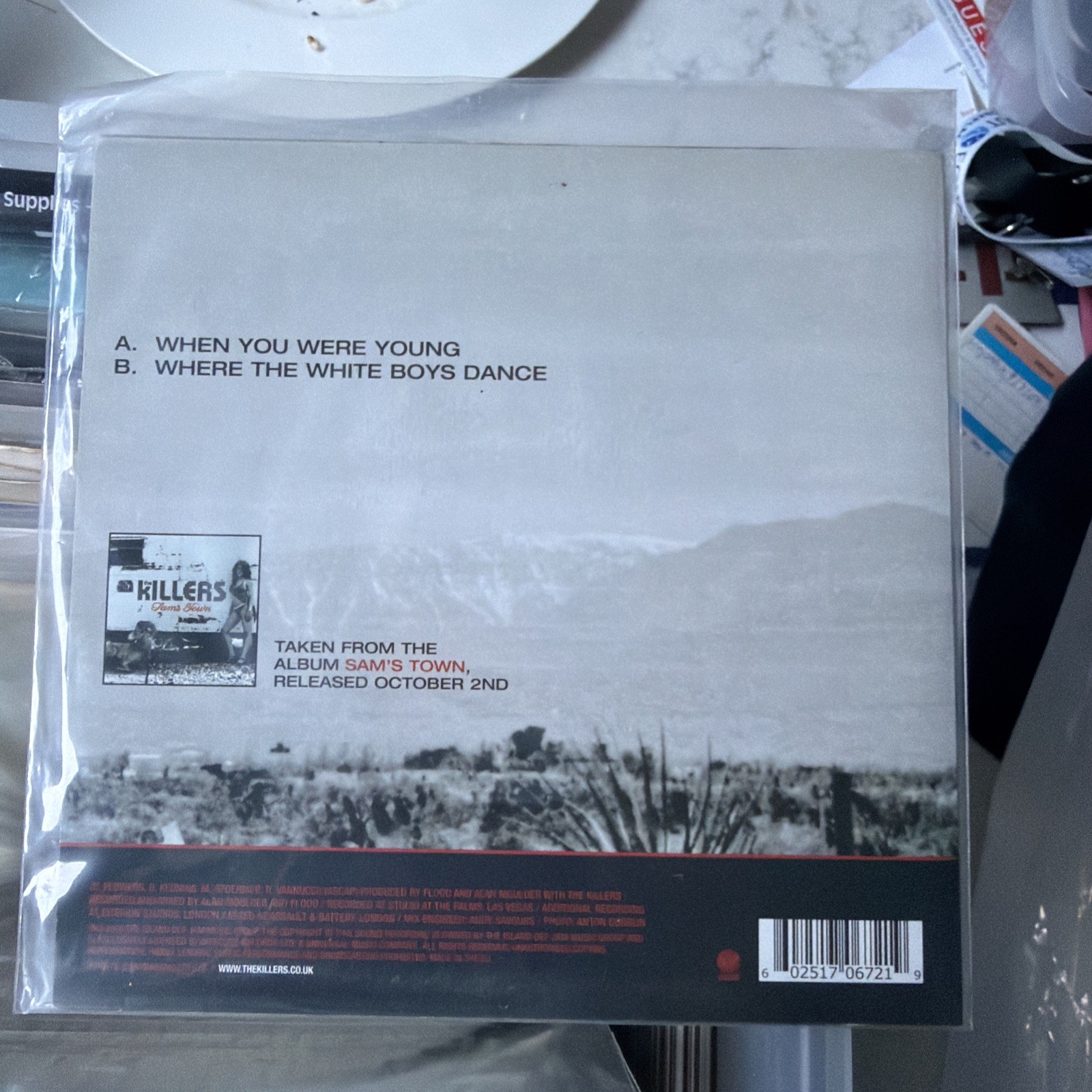 The Killers When You Were Young Ltd Numbered NEW Vinyl 7” UK 2006 single
