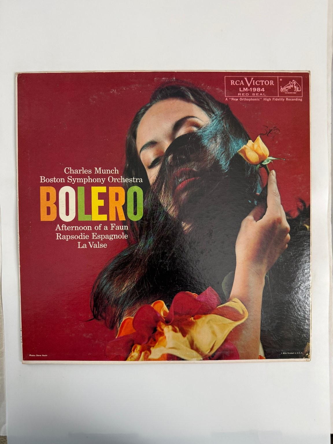 Munch BSO – Bolero LP Record 1956 RCA Victor Classical 33 RPM