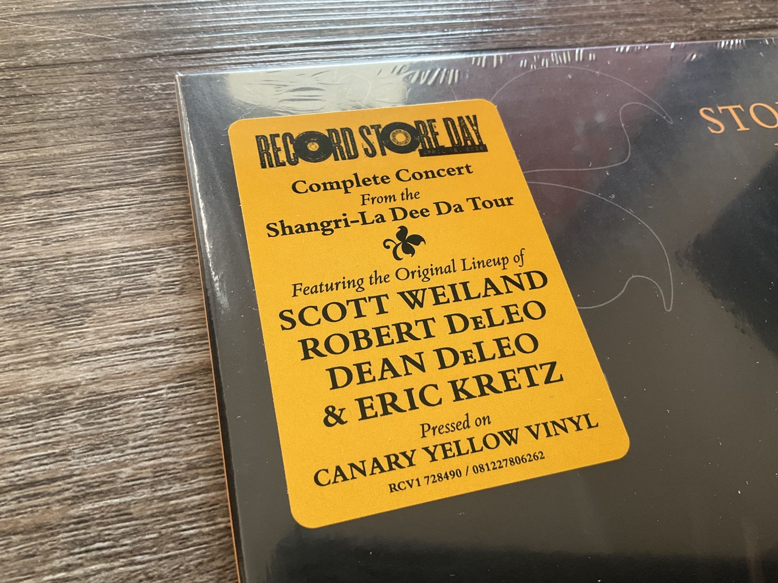 Stone Temple Pilots – Live At Rolling Rock 2001 Vinyl 2LP RSD – Yellow – NEW