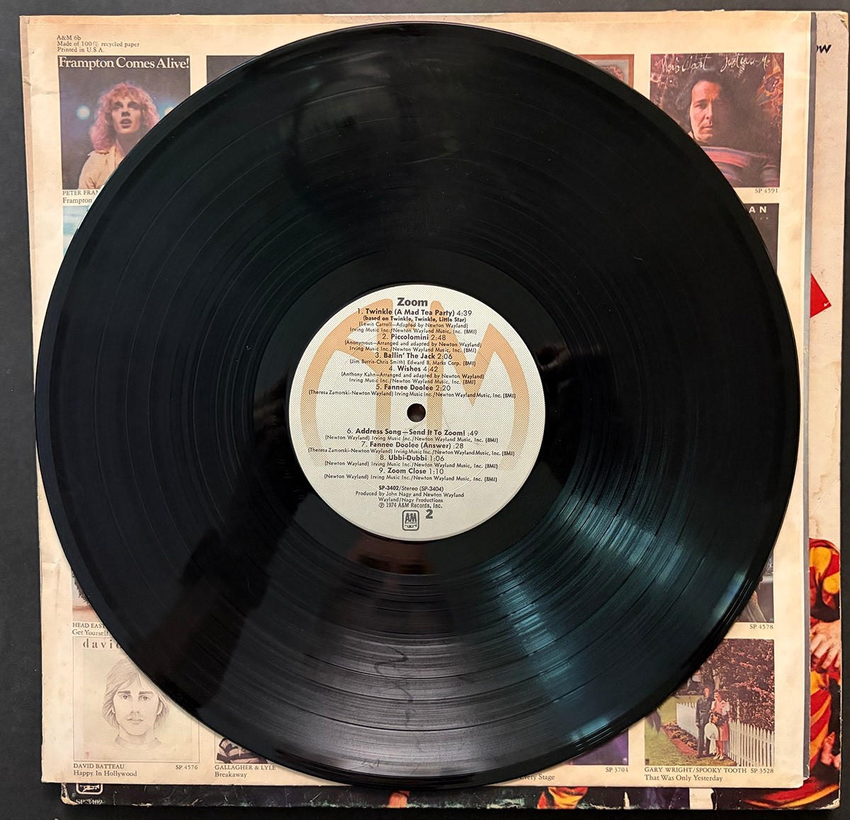 Zoom – Come On And Zoom LP A&M SP-3042 gatefold TV show original album