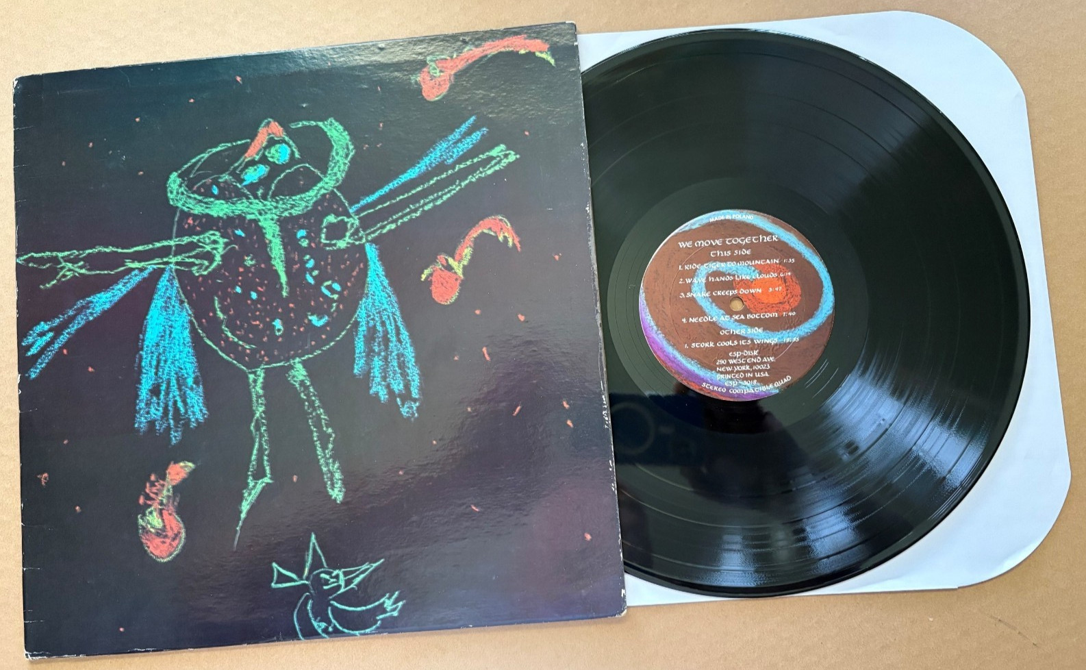 Orig 1974 US LP – Sea Ensemble “We Move Together” ESP-Disk 3018 Quad Free Jazz