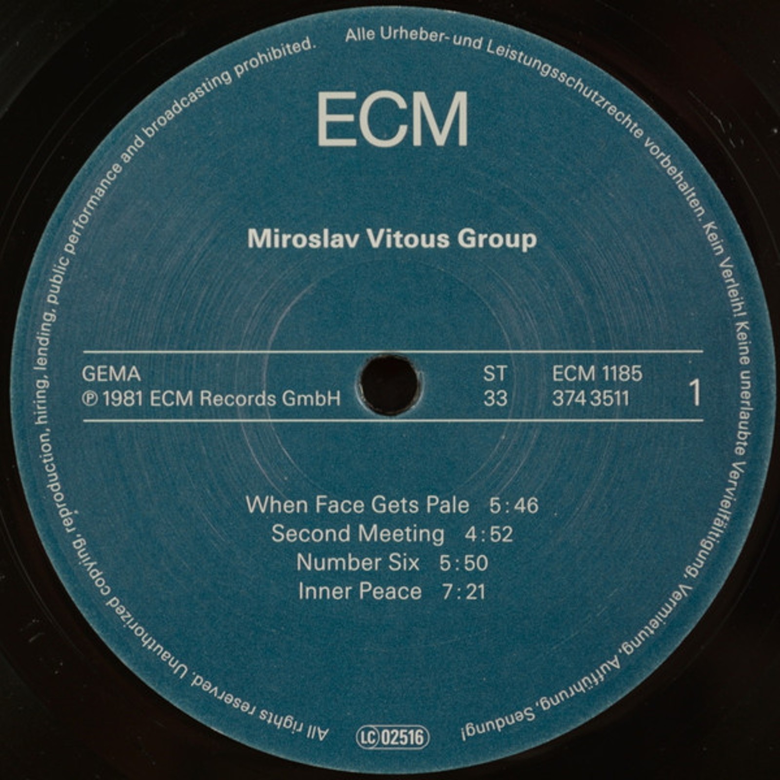 Miroslav Vitous Group ECM Records – ECM 1185 Sealed 180 Gram Vinyl LP