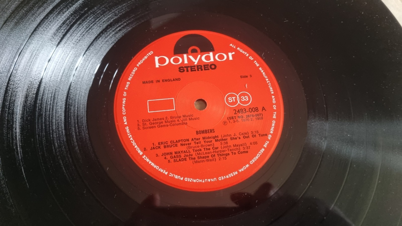 Bombers 1971 Polydor – 2675 007 Double LP Blues Compilation