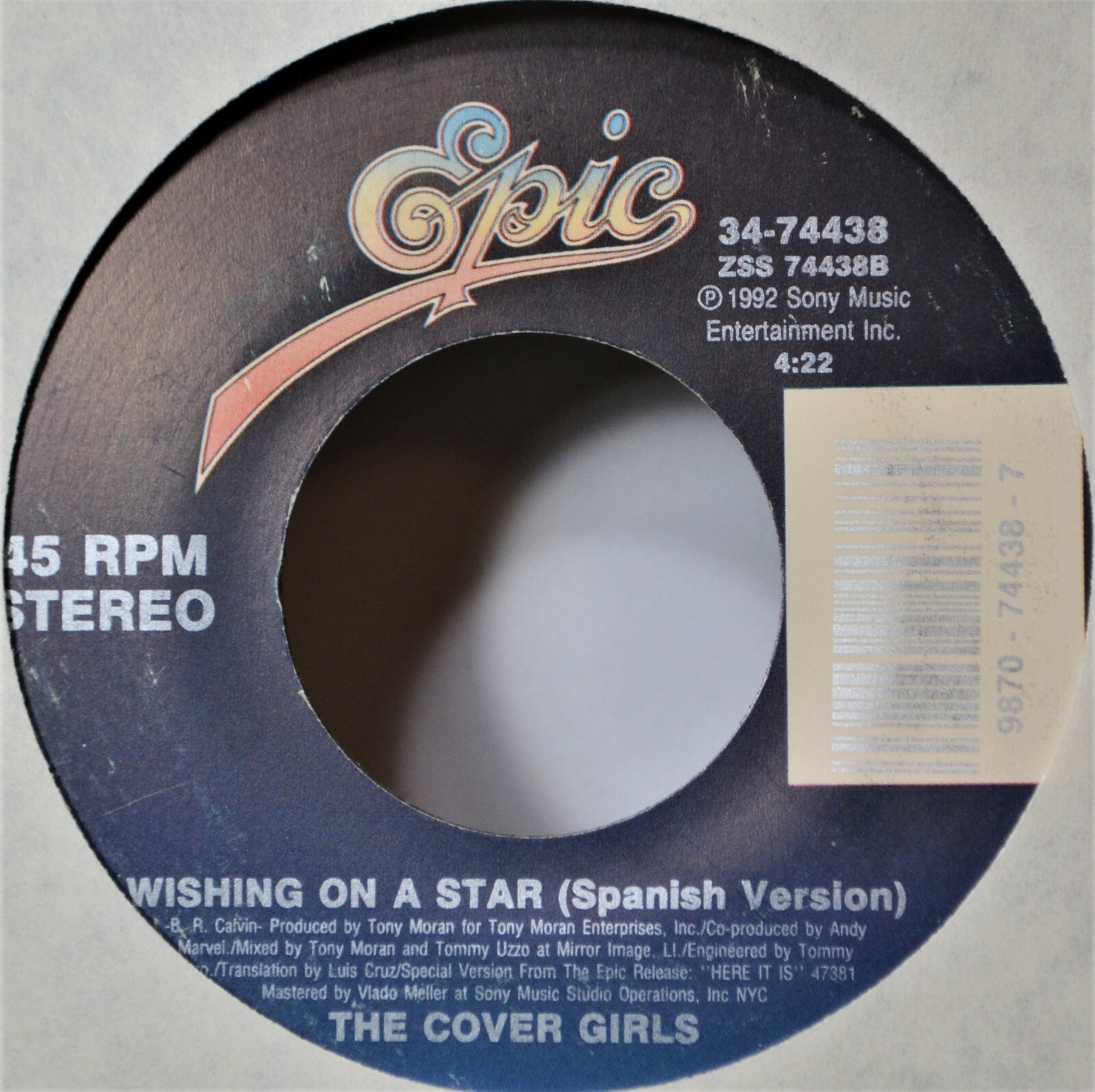 Cover Girls Thank You EX++/VG #A Dance Pop R&B Teen 45 7″ Vinyl -Check Coupons!