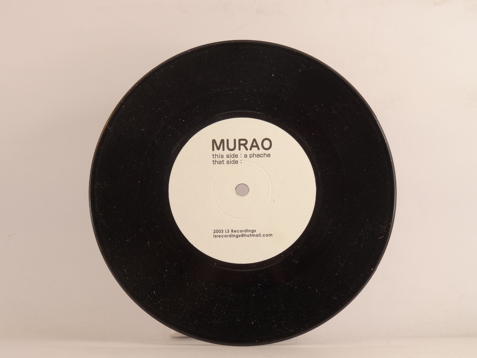 MURAO A PHACHE (101) 2 Track 7″ Single including Plain Paper Sleeve LS RECORDING