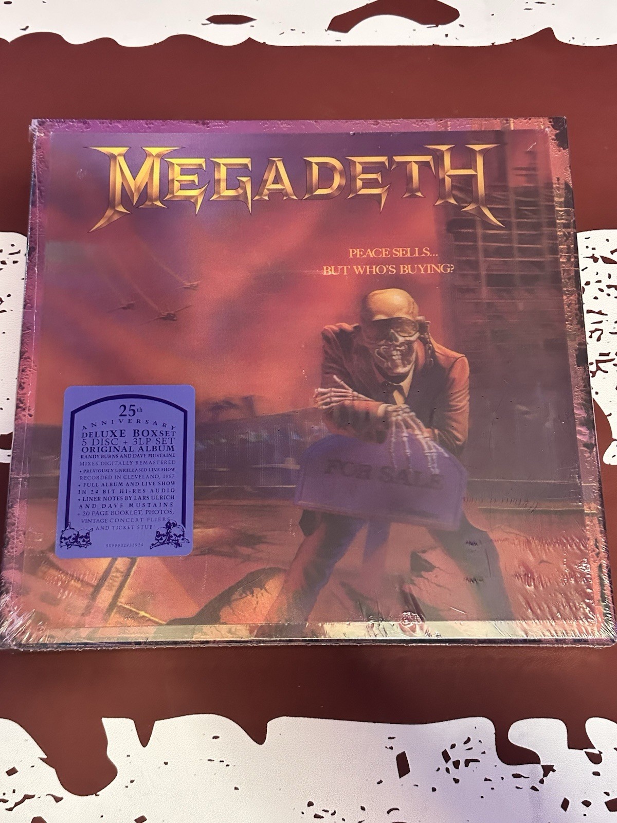 Megadeth Peace Sells… But Who’s Buying? 3LP Vinyl, 5 Disc Deluxe Box Set SEALED!