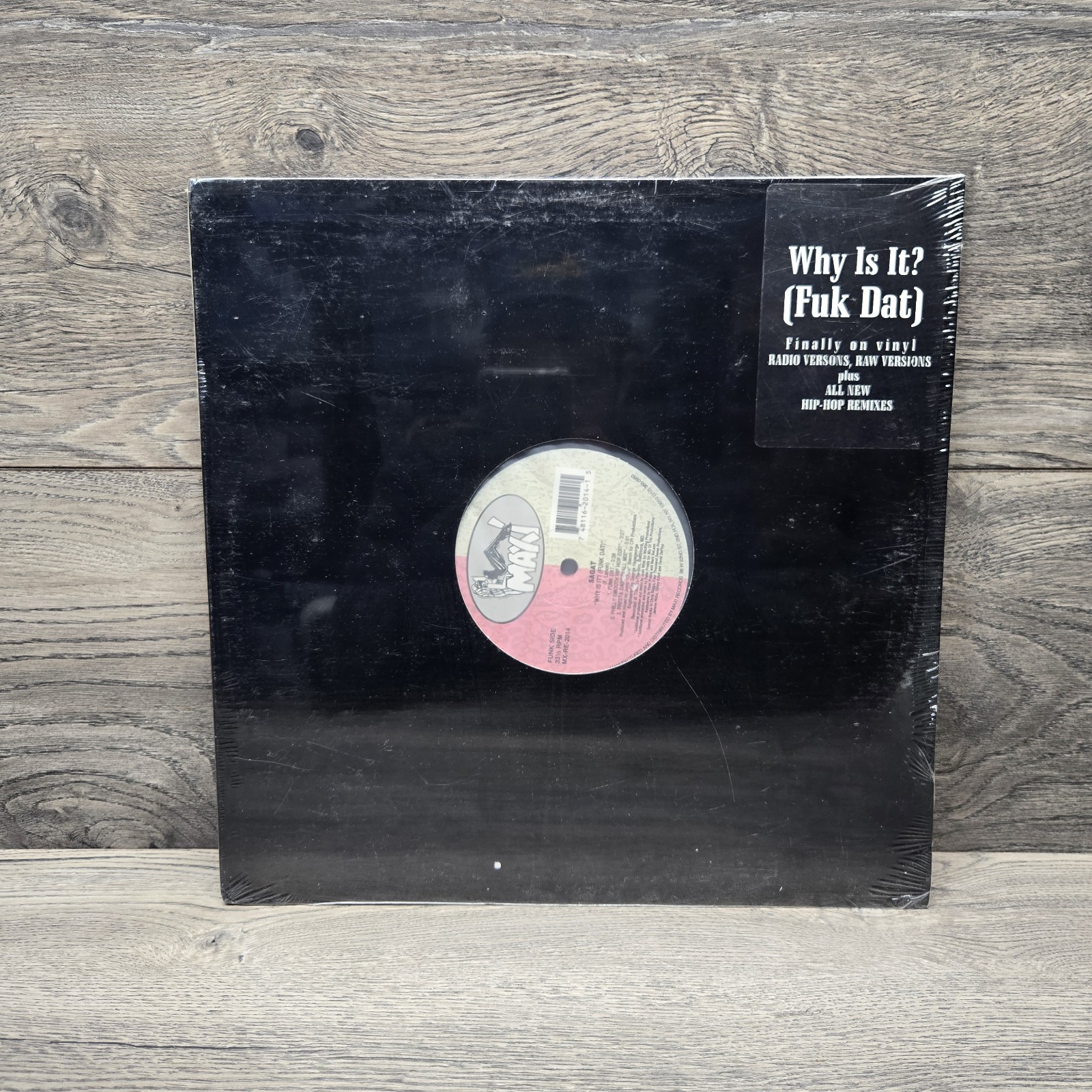 Sagat Why Is It? (FUK DAT) Vinyl Record New Sealed Rare Hip Hop Remixes 12″