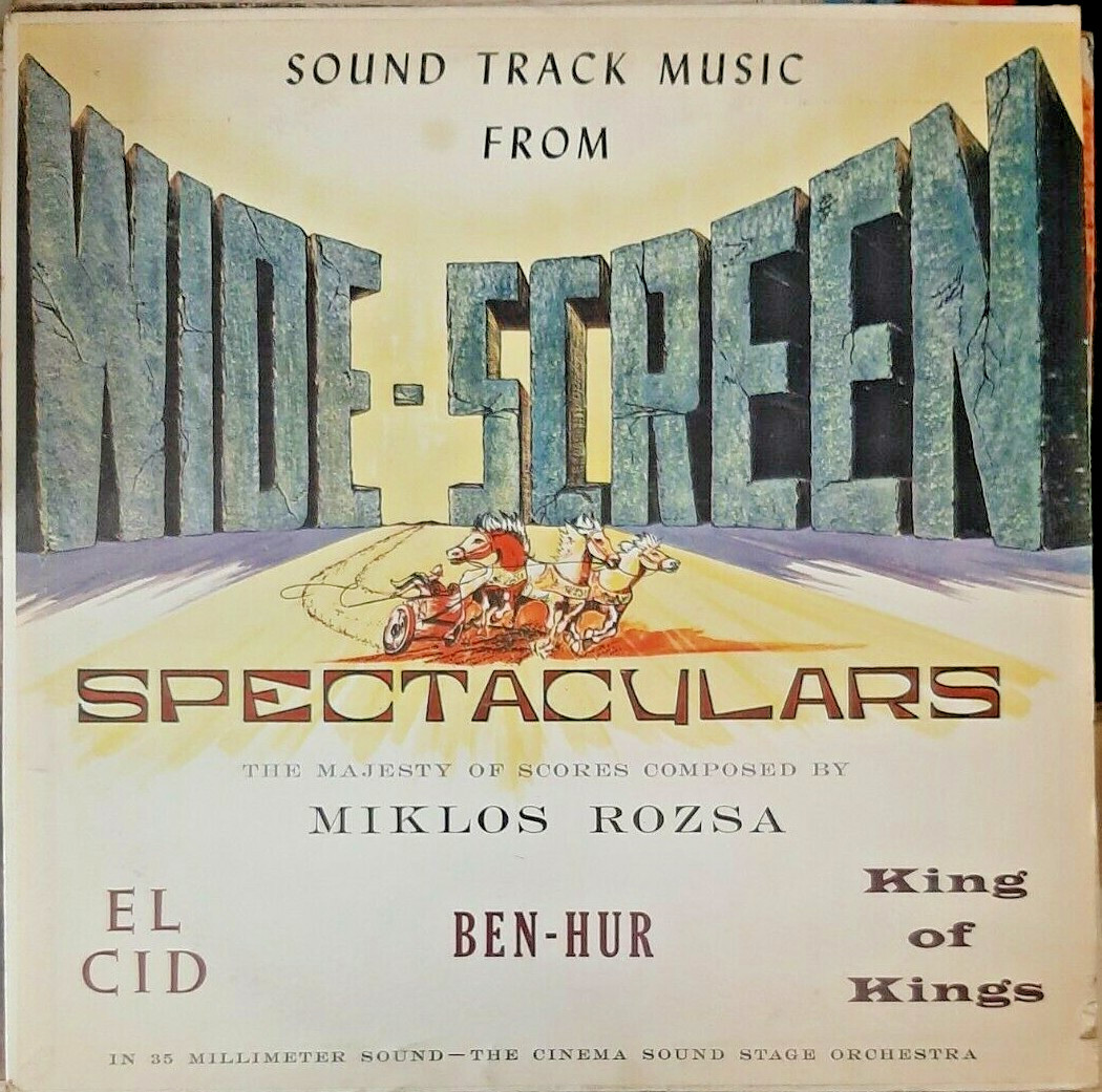 Miklos Rozsa Sound Track Music From Wide-Screen Spectaculars LP El Cid Ben-Hur