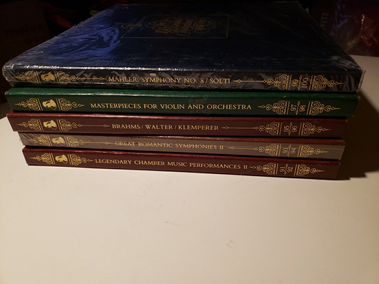 Lot Of 5 -2 LP Box Sets 100 Greatest Recordings Of All Time #’s 91-100 RedVinyl