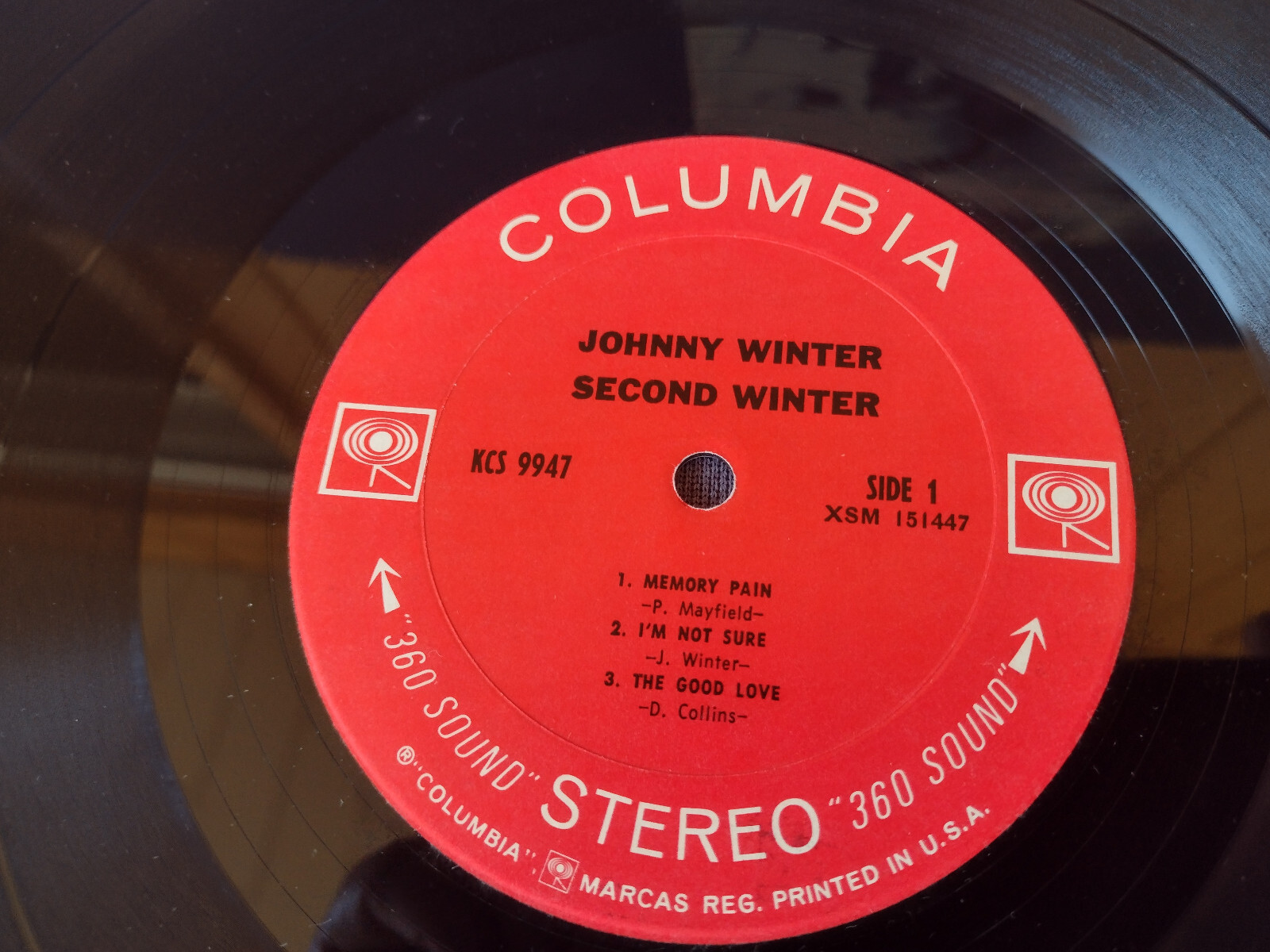 JOHNNY WINTER Gatefold SECOND WINTER , Blank Label – Columbia KCS 9947