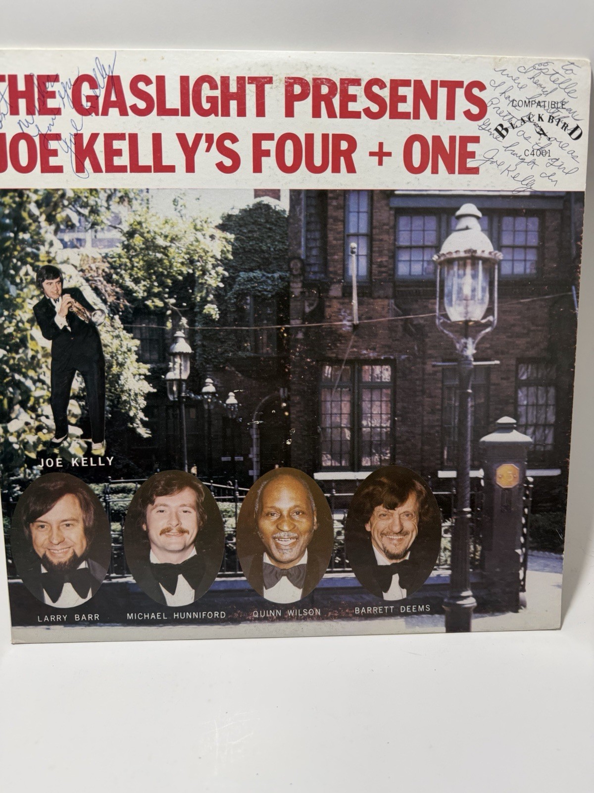 JOE KELLY’S FOUR + ONE The Gaslight Presents Vinyl LP C4001 1974 Chicago Signed