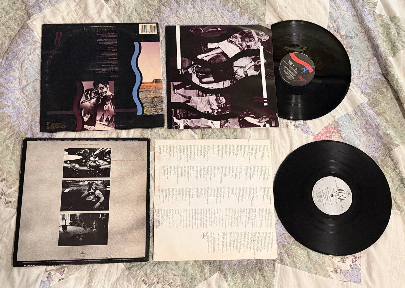 RUSH Lp Permanent Waves PINK FLOYD Collection Of Great Dance Songs Lp EXCELLENT
