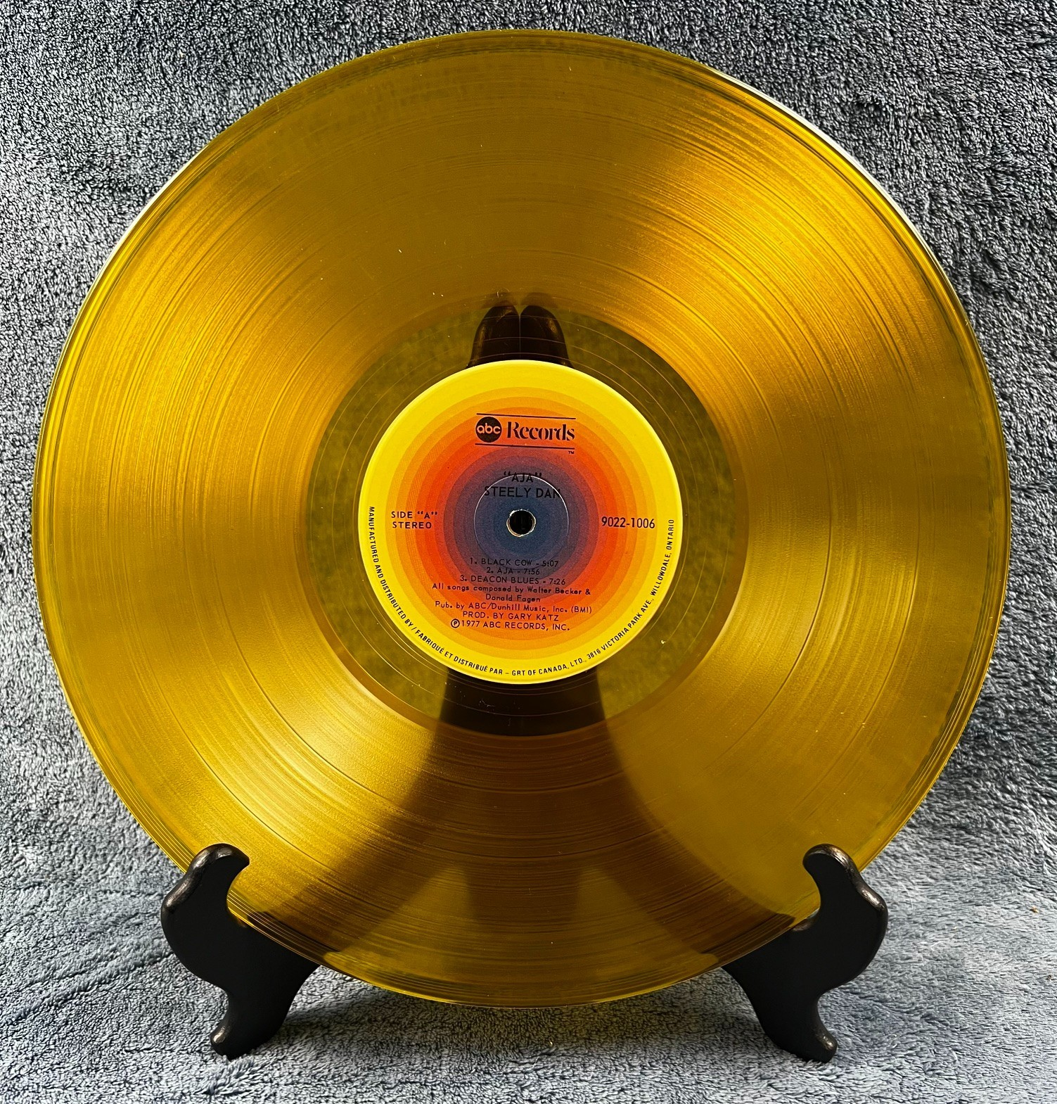 Steely Dan “Aja” Vinyl LP Limited Edition Yellow Vinyl ’77 ABC Release 9022-1006